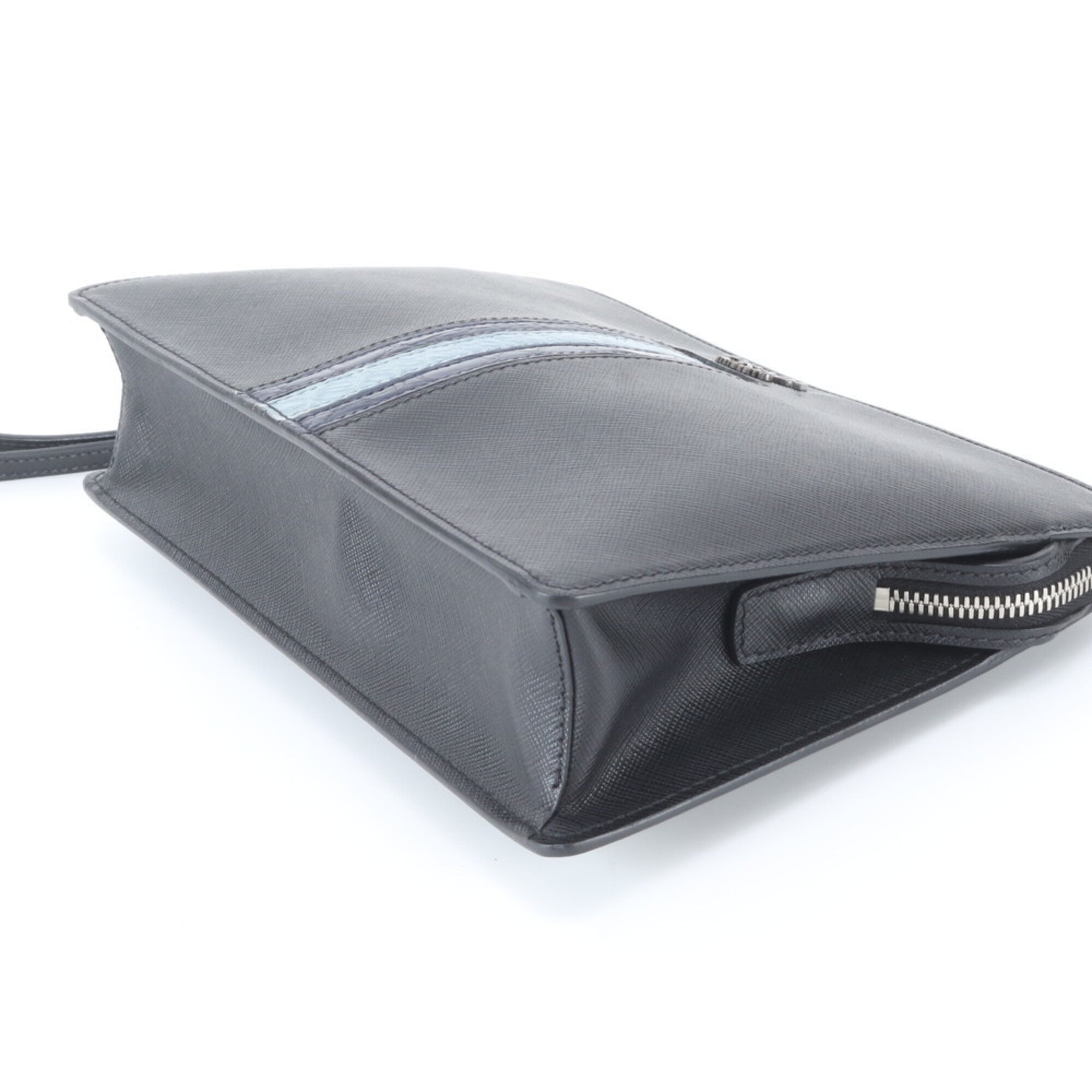 Prada Black Leather Handbag Pouch (Pre-Owned)
