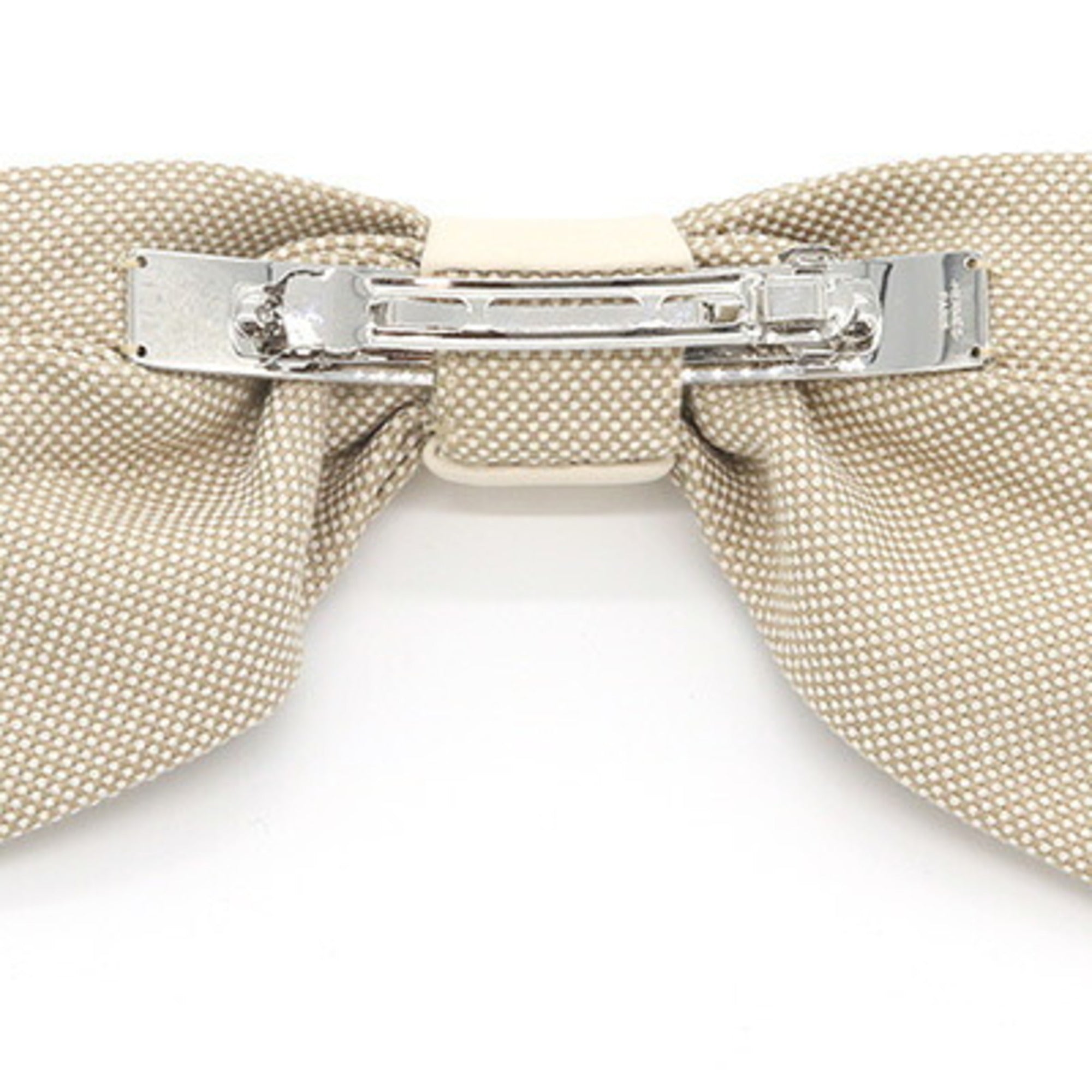 Hermes Beige Blue Off-White Canvas Leather (Pre-Owned)