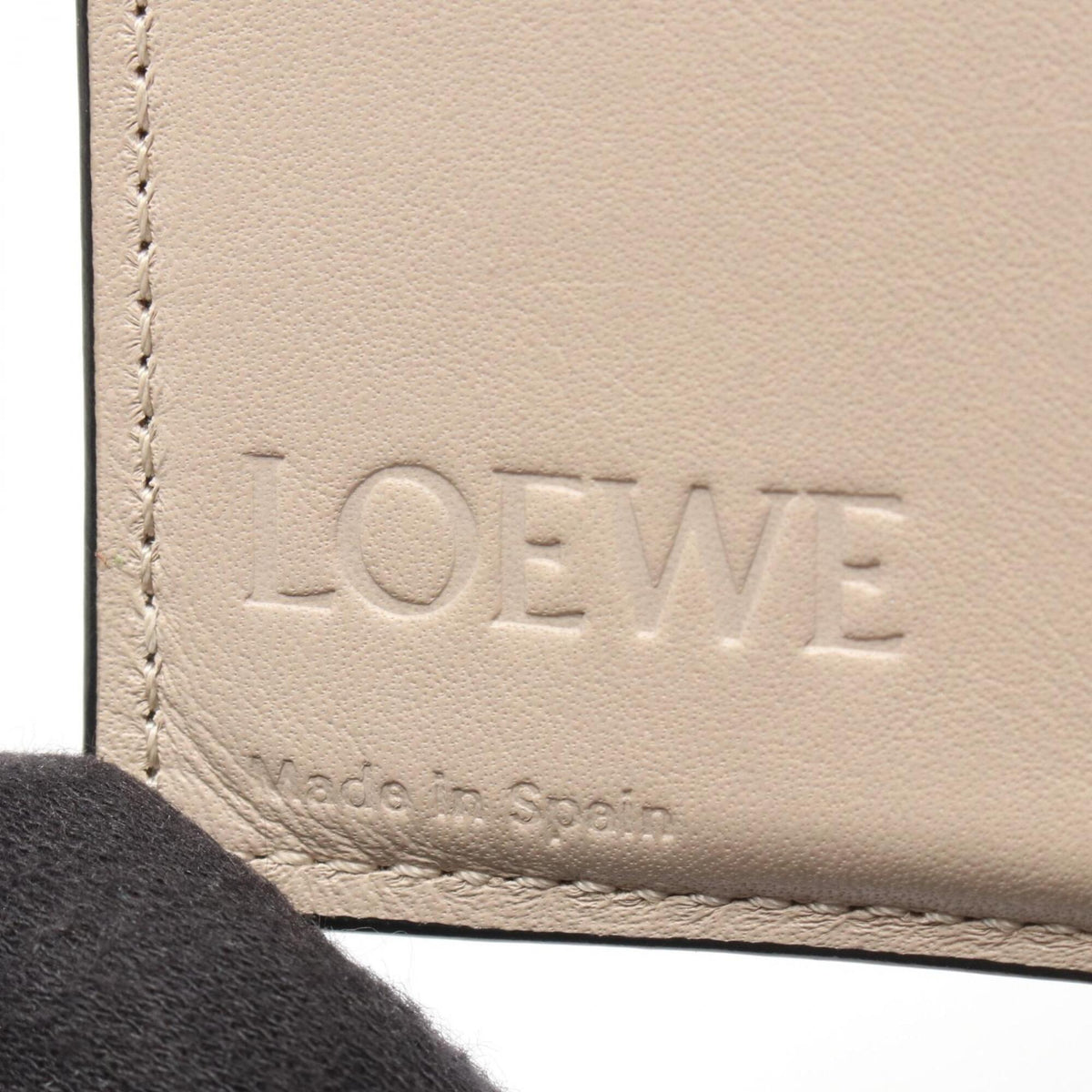 Loewe Brown Green Leather Wallet (Bi-Fold) (Pre-Owned)