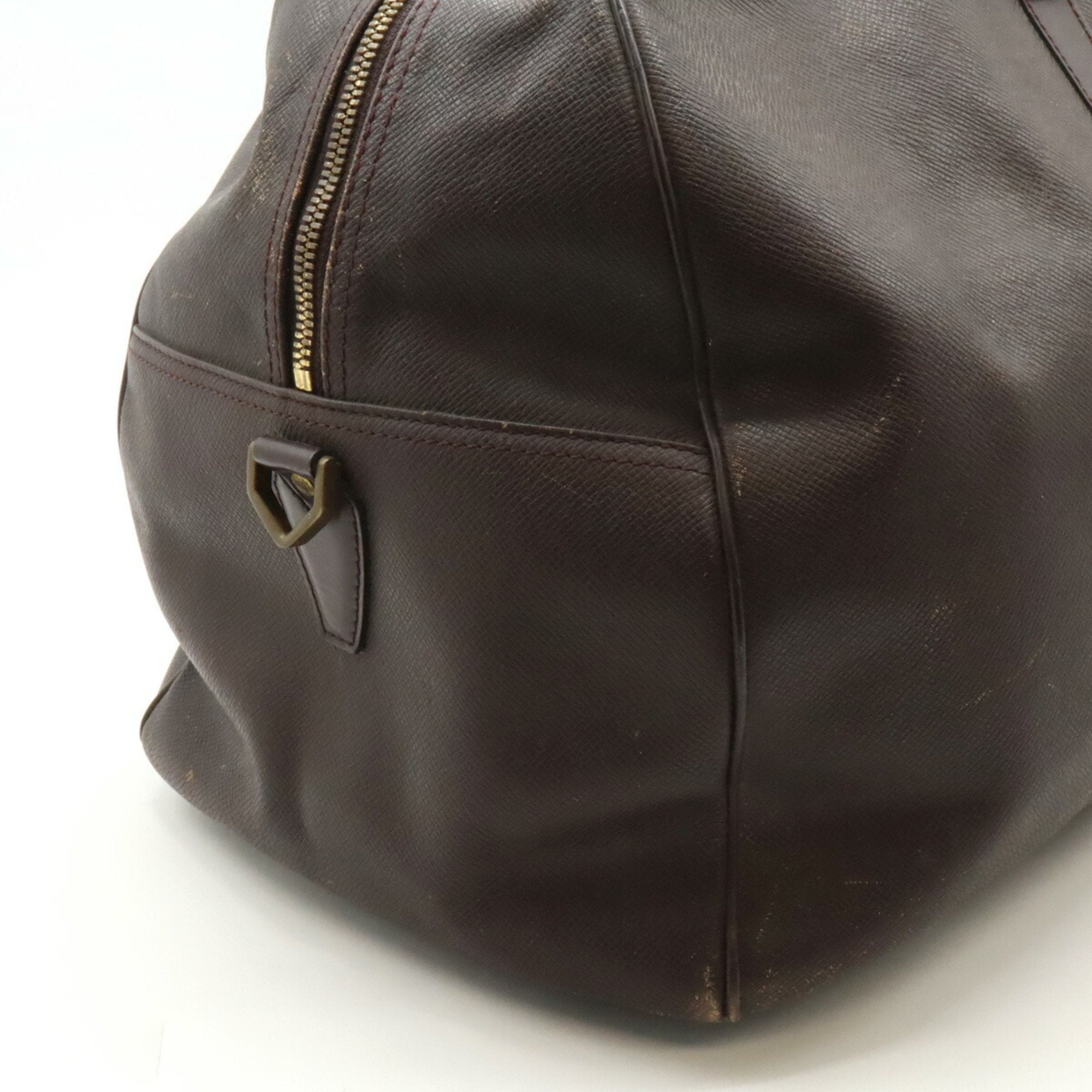 Louis Vuitton Acajou Taiga Leather Boston Bag (Pre-Owned)
