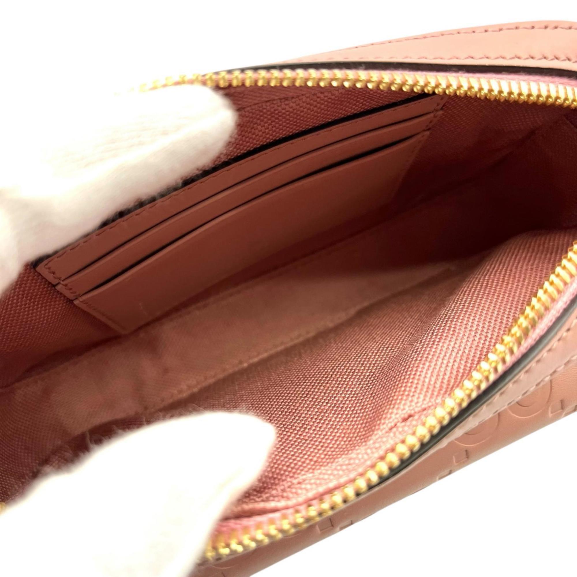 Gucci Pink Leather Shoulder Bag (Pre-Owned)