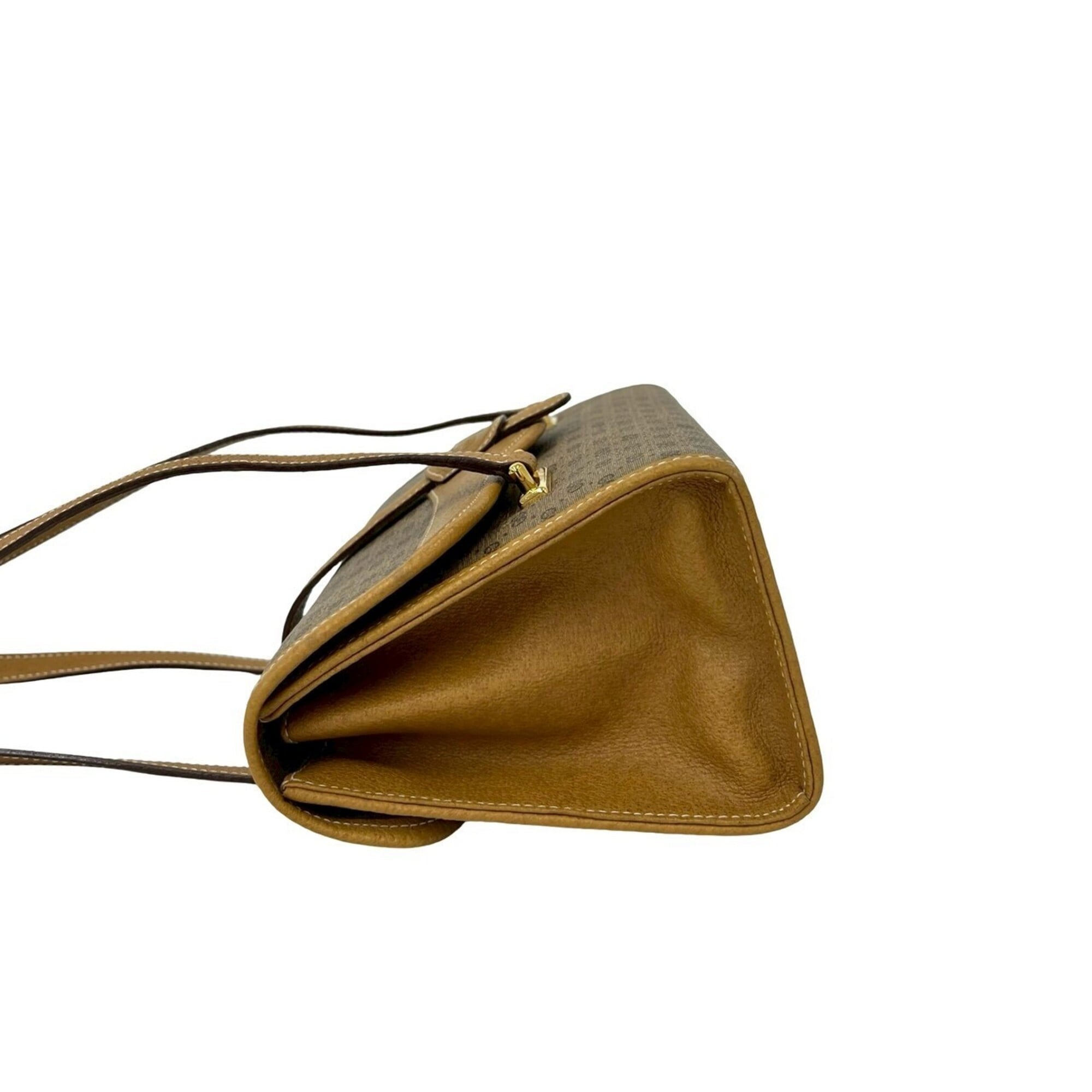 Gucci Brown Pvc Leather Handbag Tote Bag (Pre-Owned)