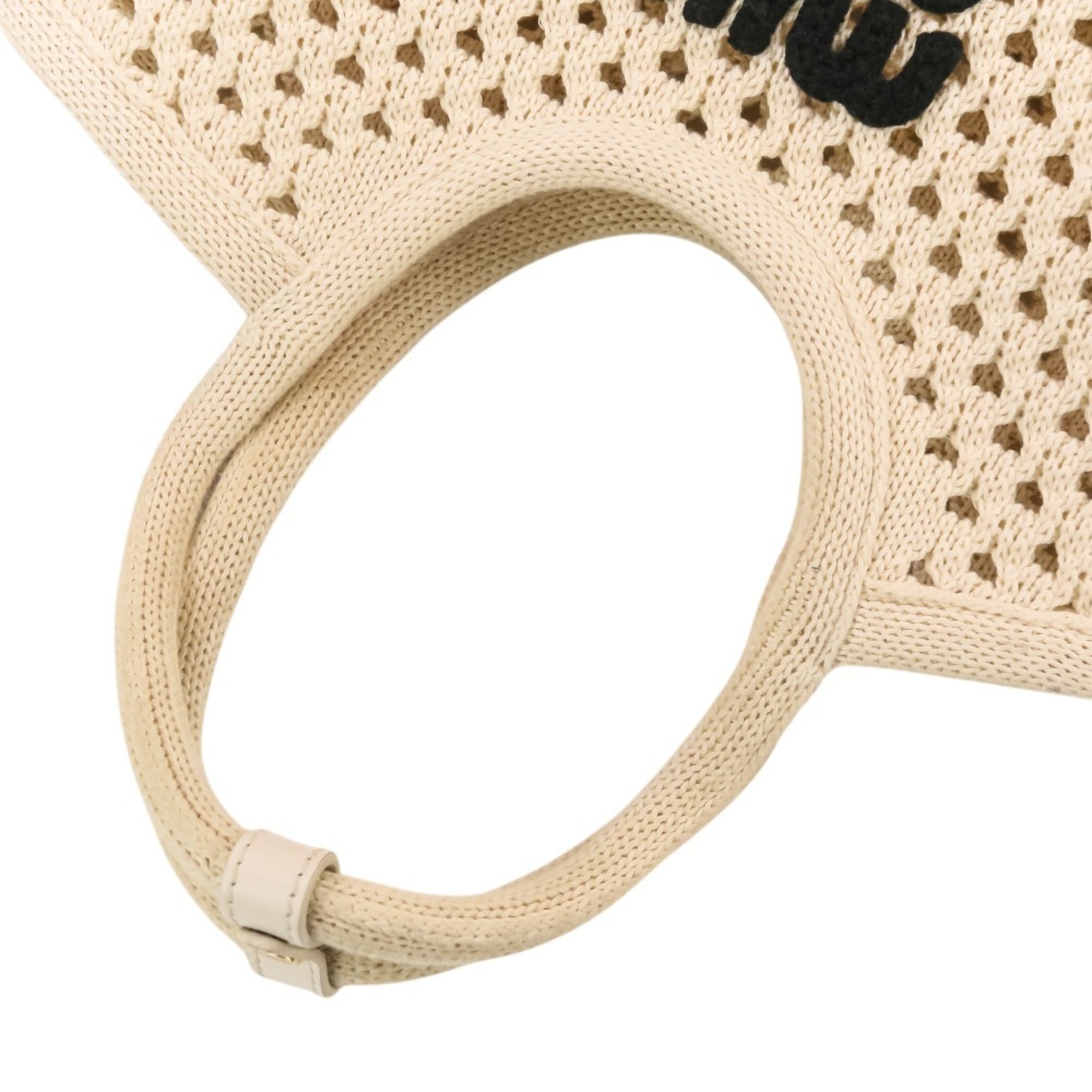 Miu Miu Ivory Mesh Handbag Pouch Tote Bag (Pre-Owned)