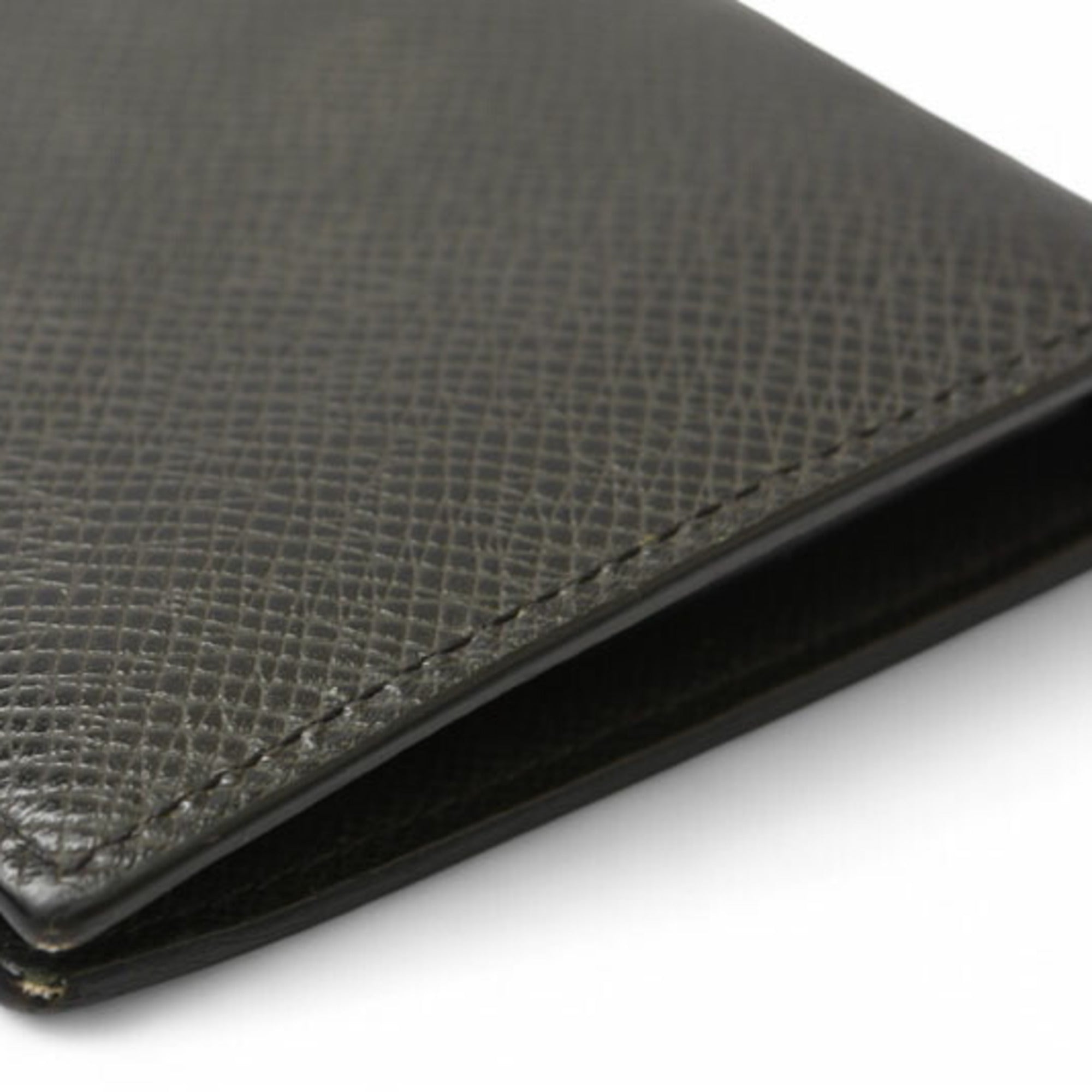 Louis Vuitton Ardoise Navy Leather Long Wallet (Bi-Fold) (Pre-Owned)