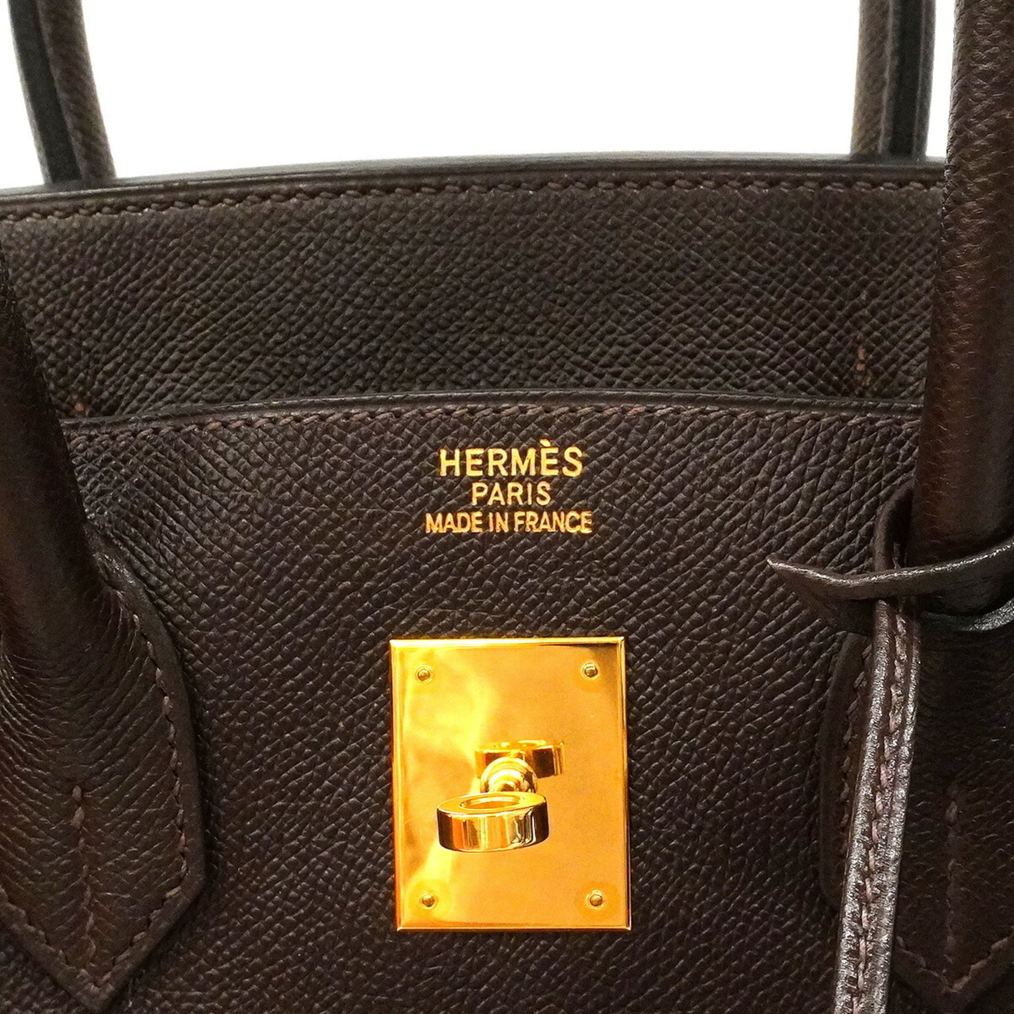 Hermes Brown Leather Handbag (Pre-Owned)