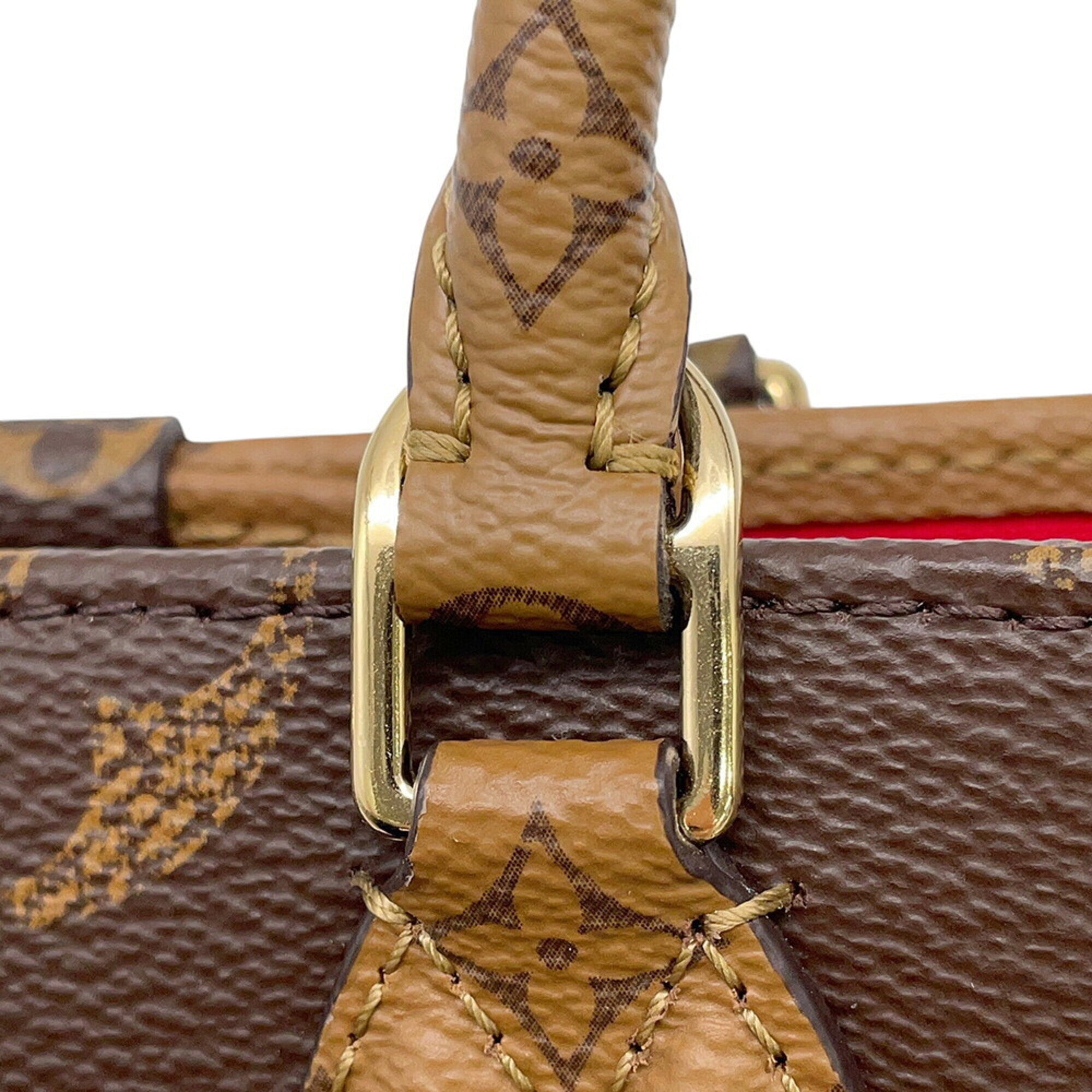 Louis Vuitton Monogram Reverse Red Color Monogram Reverse Handbag Shoulder Bag (Pre-Owned)