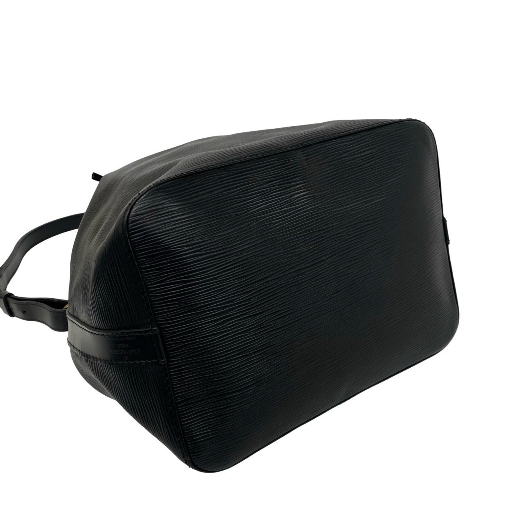 Louis Vuitton Black Leather Shoulder Bag (Pre-Owned)