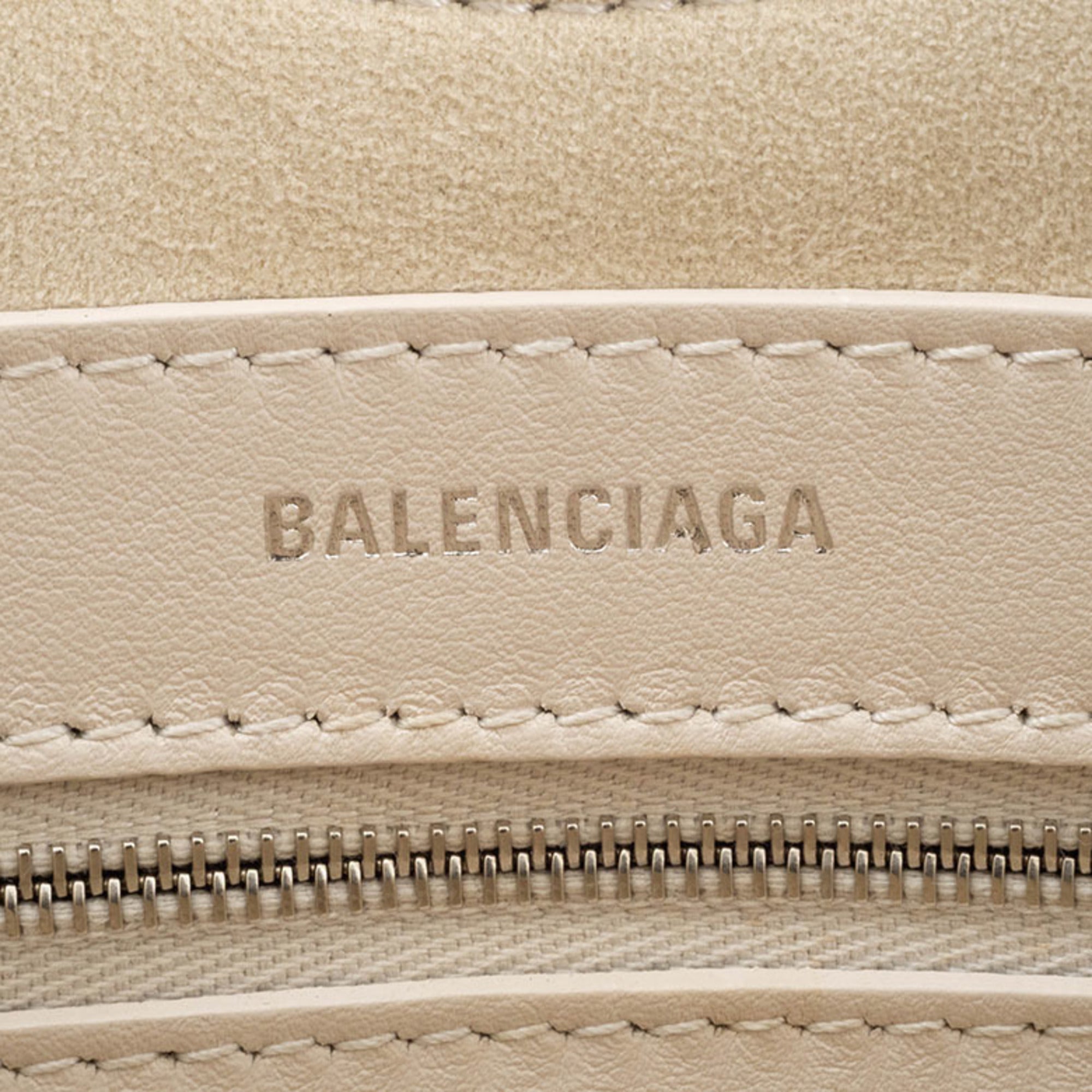Balenciaga Cream Leather Tote Bag (Pre-Owned)