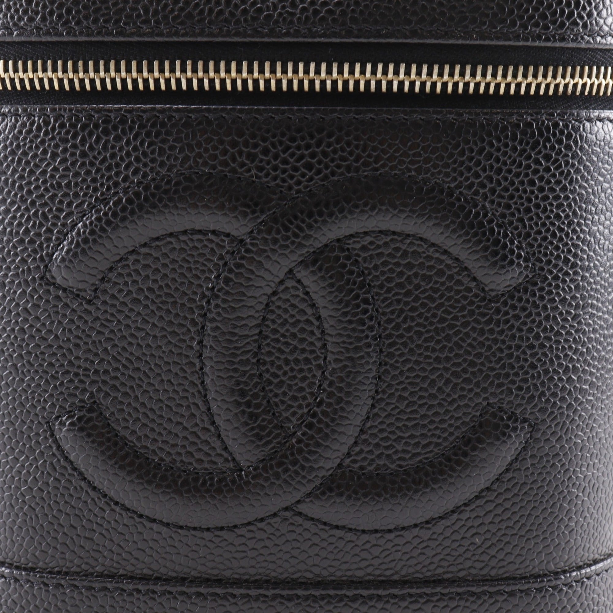 Chanel Black Grained Calfskin Vanity Bag (Pre-Owned)