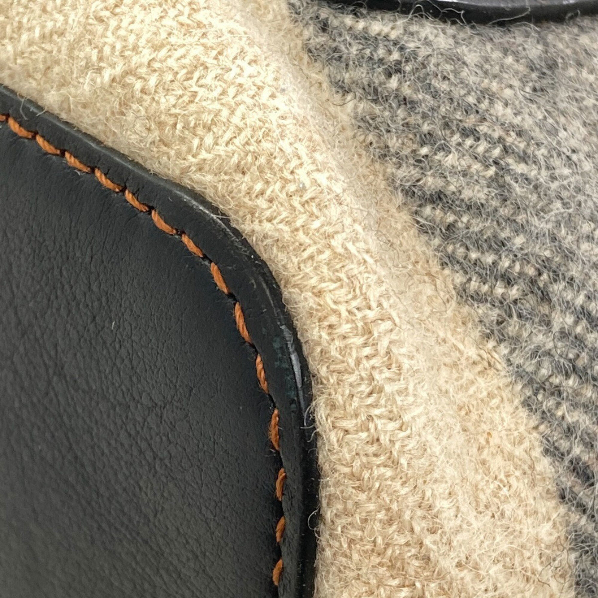 Loewe Beige Black Wool Leather Backpack (Pre-Owned)