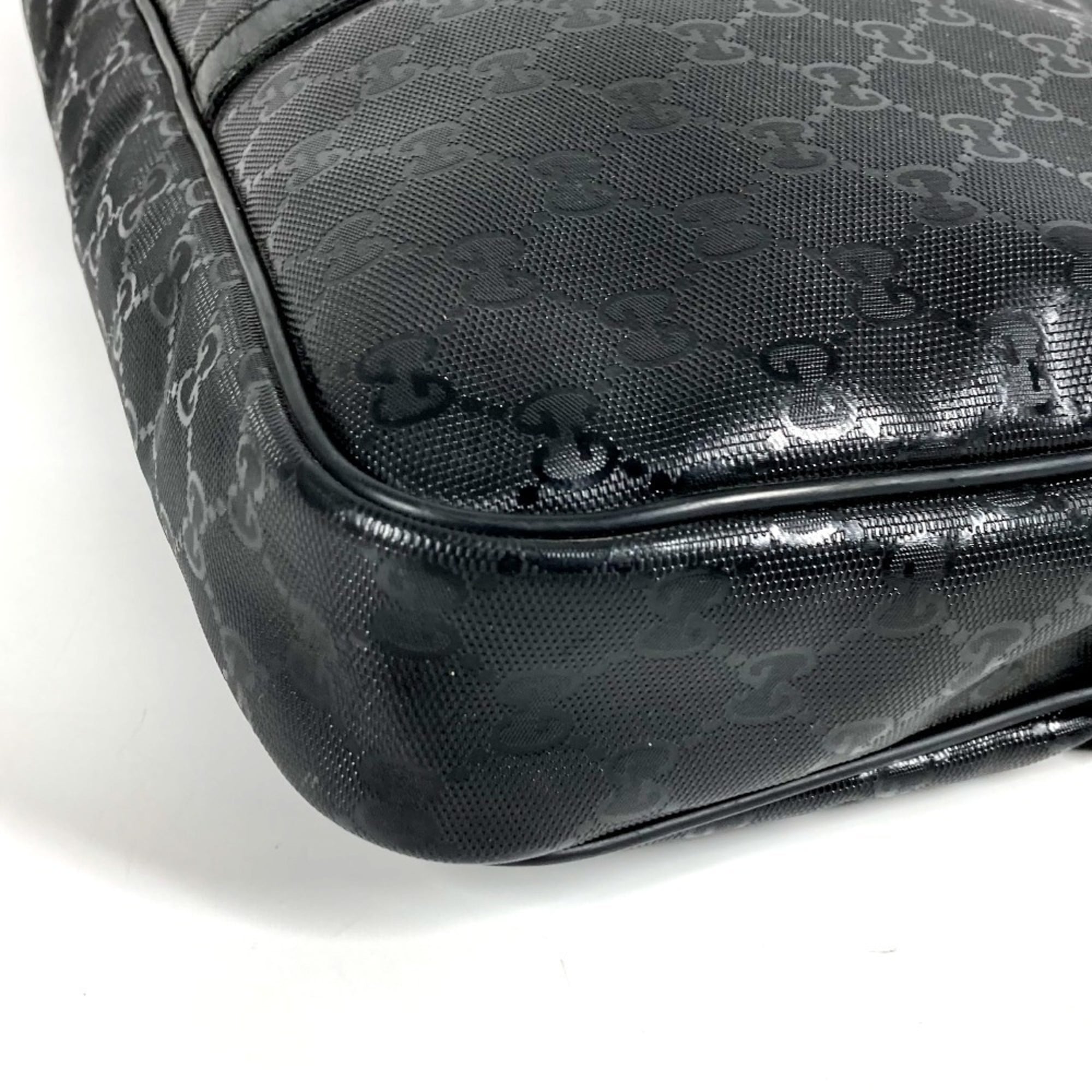 Gucci Black Gg Imprimé Handbag Tote Bag (Pre-Owned)