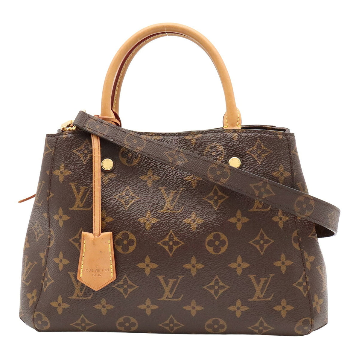 Louis Vuitton Brown Monogram Handbag Shoulder Bag (Pre-Owned)