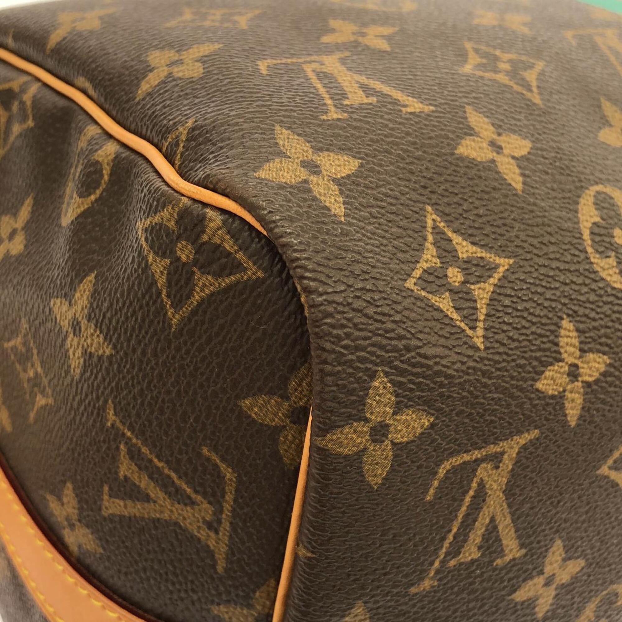 Louis Vuitton Marron Monogram Coated Canvas Boston Bag (Pre-Owned)