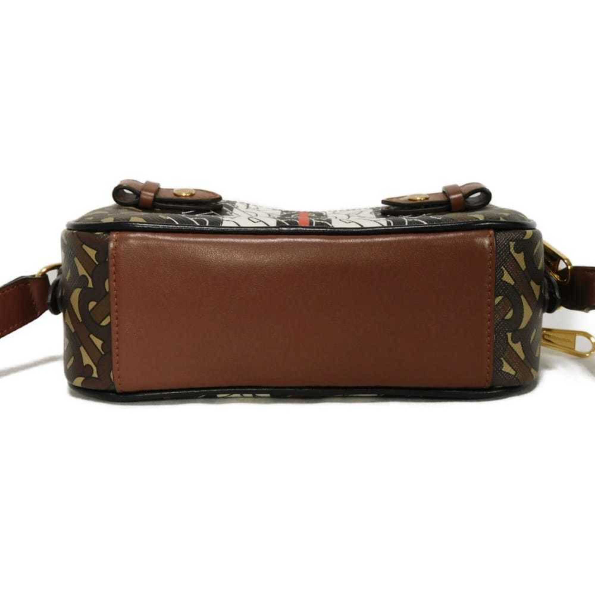 Burberry Brown Canvas Shoulder Bag (Pre-Owned)