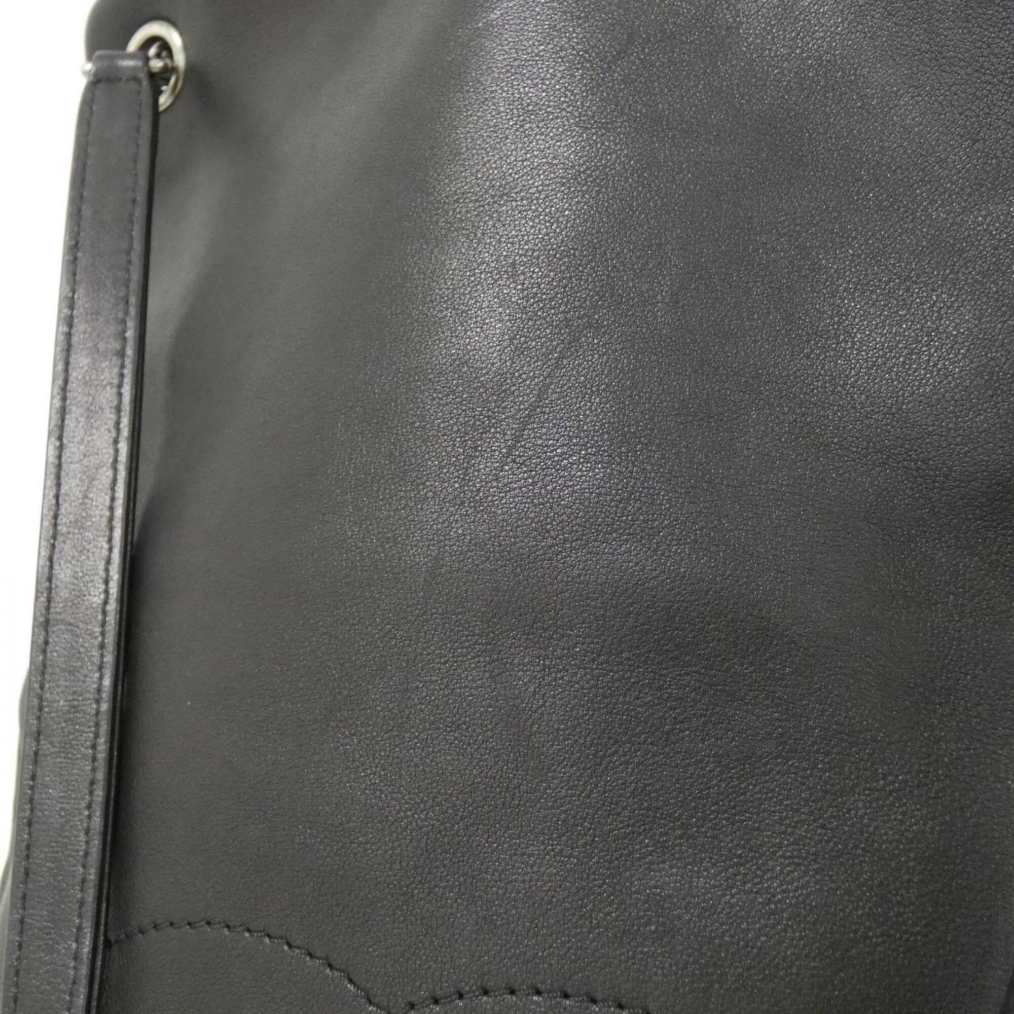 Chanel Black Leather Backpack (Pre-Owned)