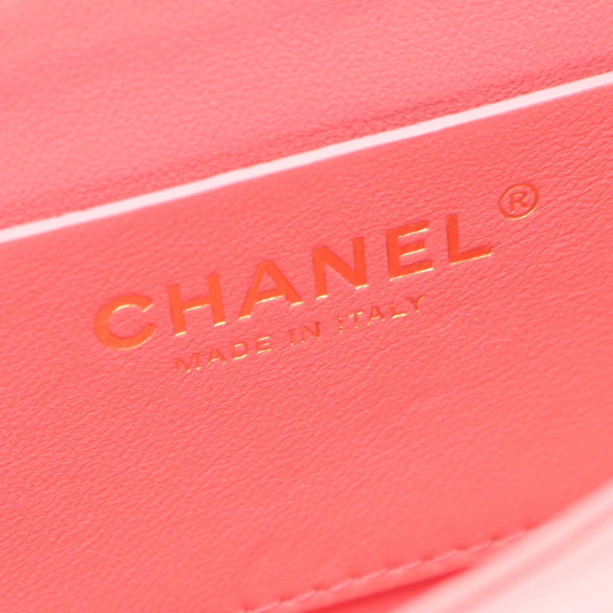 Chanel Pink Grained Calfskin Handbag Shoulder Bag (Pre-Owned)