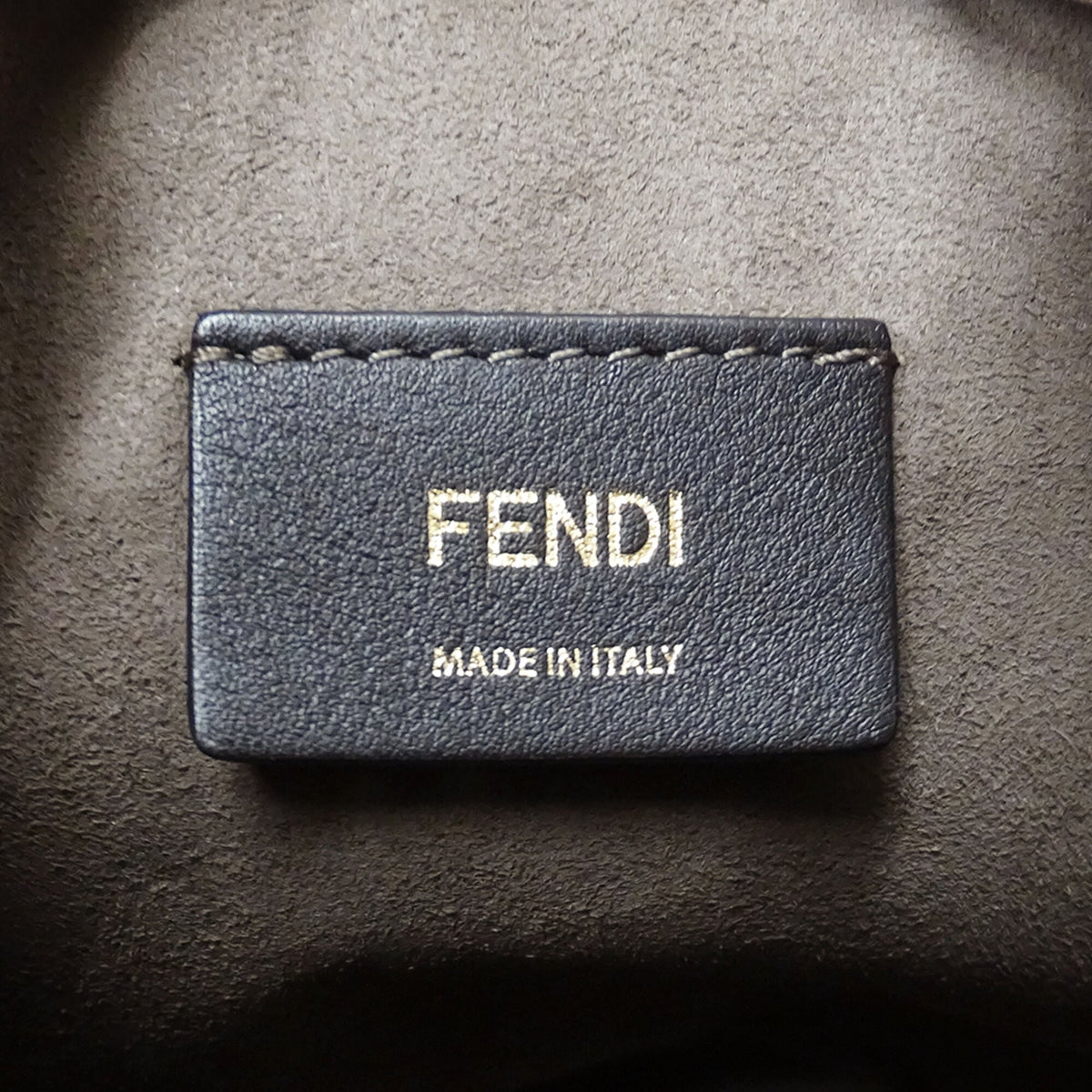 Fendi Grayish Leather Handbag Shoulder Bag (Pre-Owned)