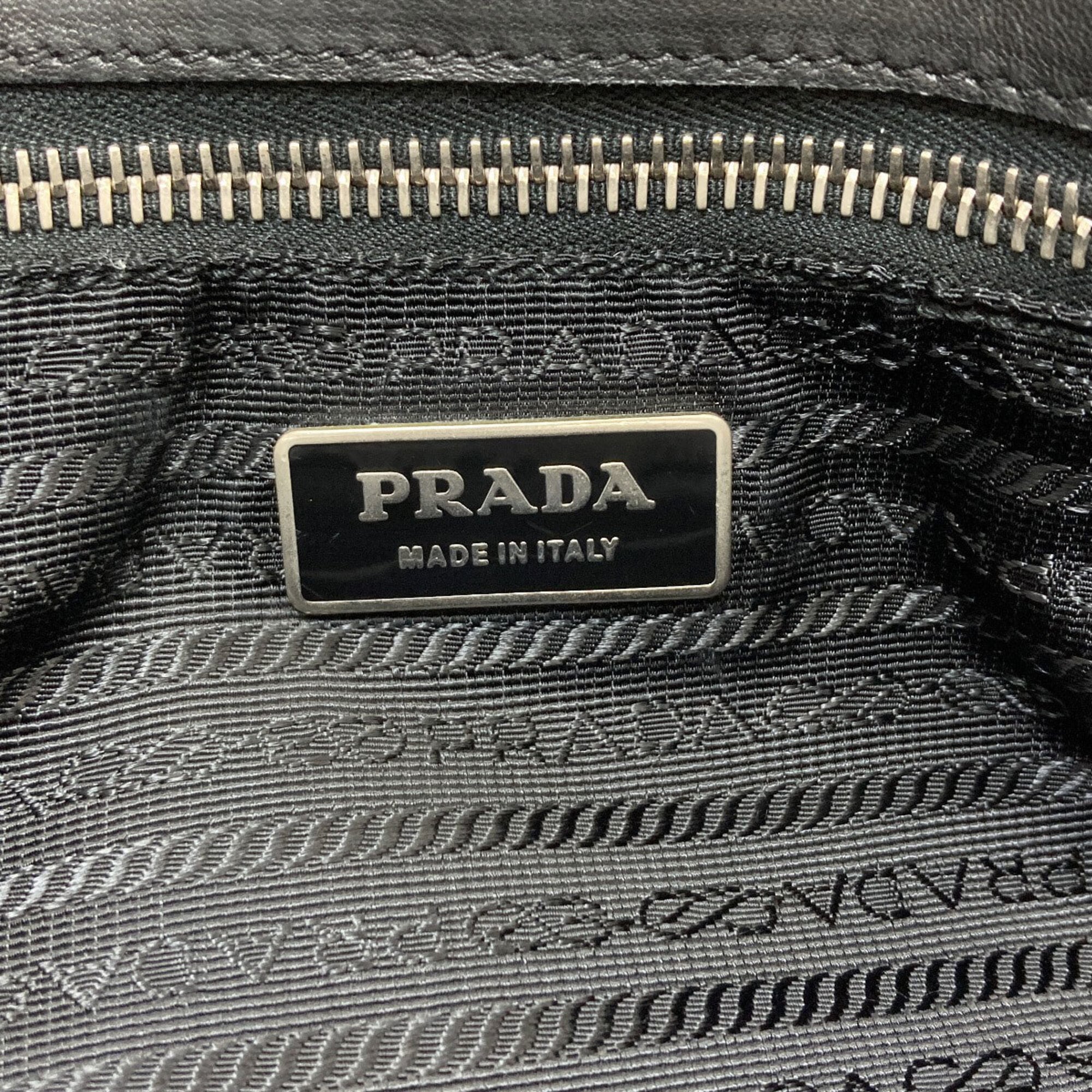 Prada Black Leather Handbag (Pre-Owned)