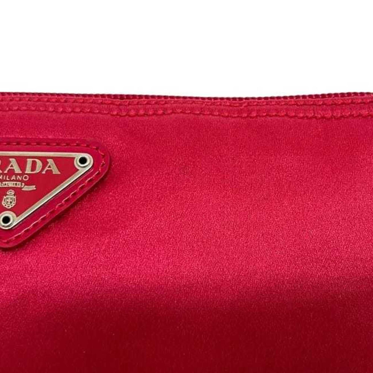 Prada Pink Satin Pouch (Pre-Owned)
