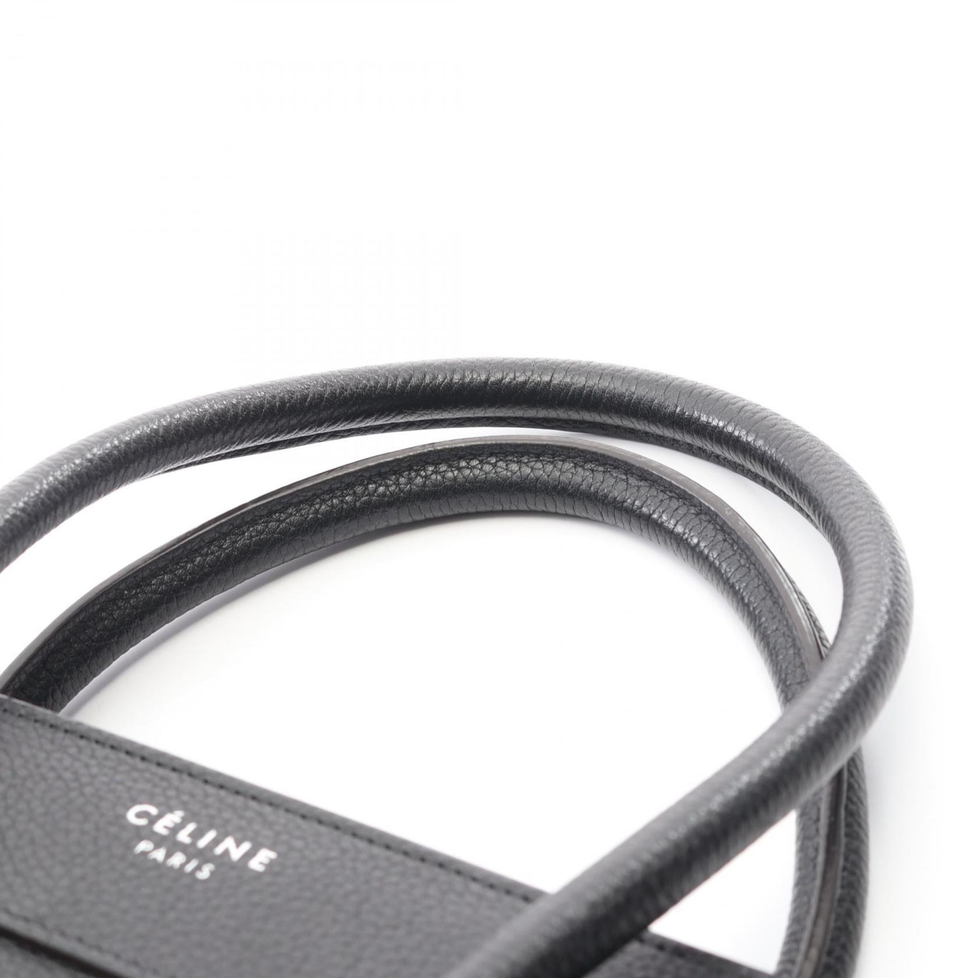 Celine Black Leather Tote Bag (Pre-Owned)