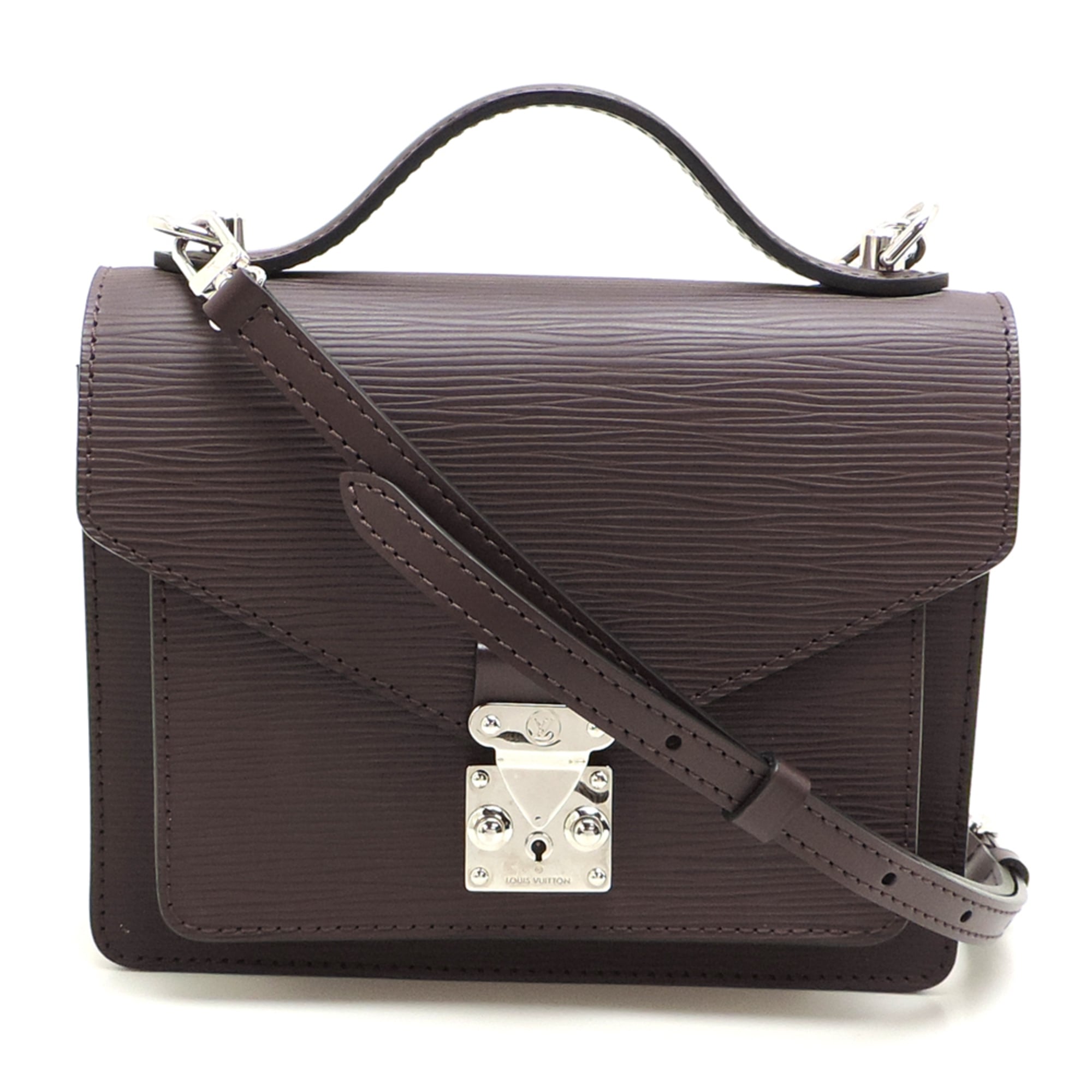 Louis Vuitton Purple Quetsche Epi Leather Handbag (Pre-Owned)