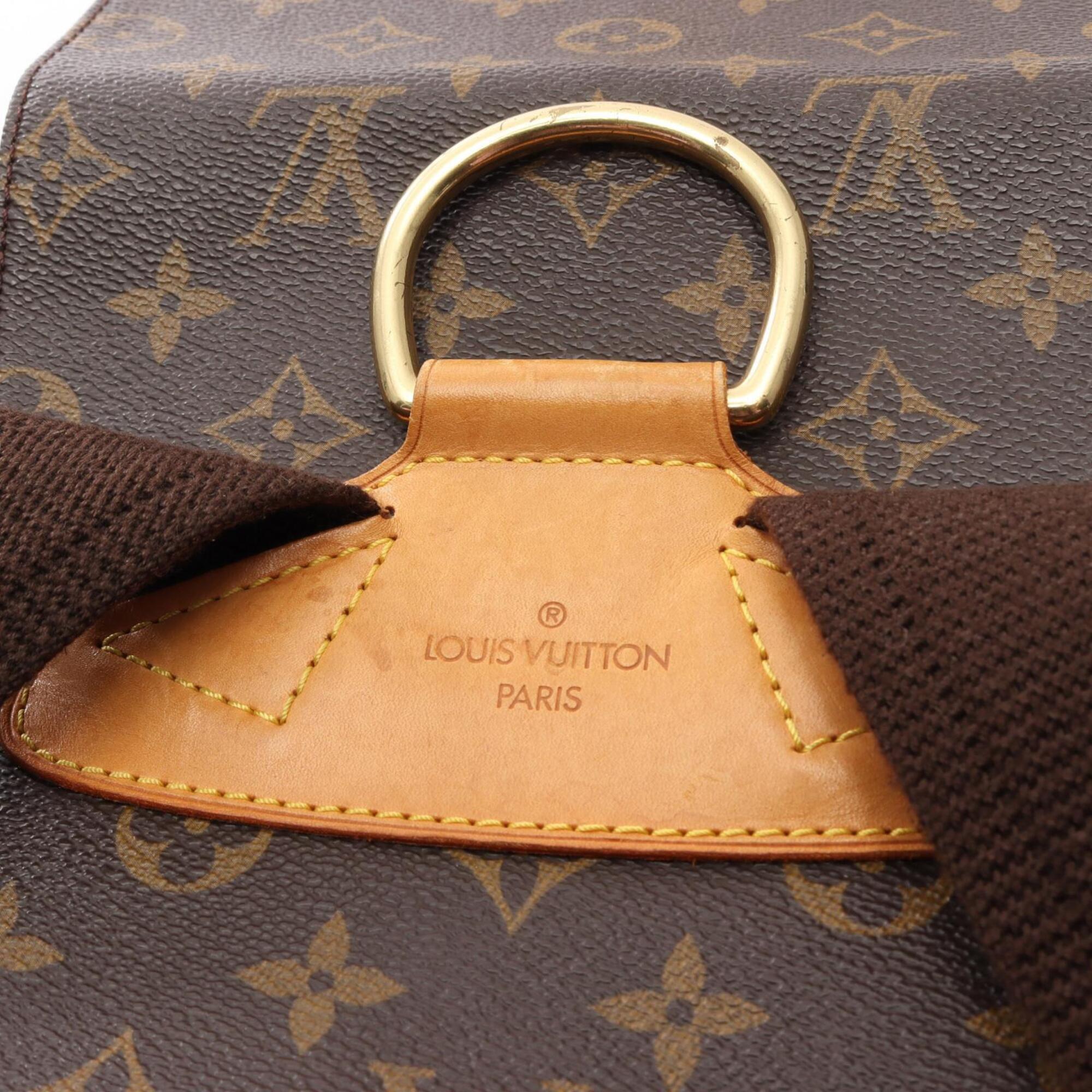 Louis Vuitton Brown Pvc Leather Backpack Handbag (Pre-Owned)