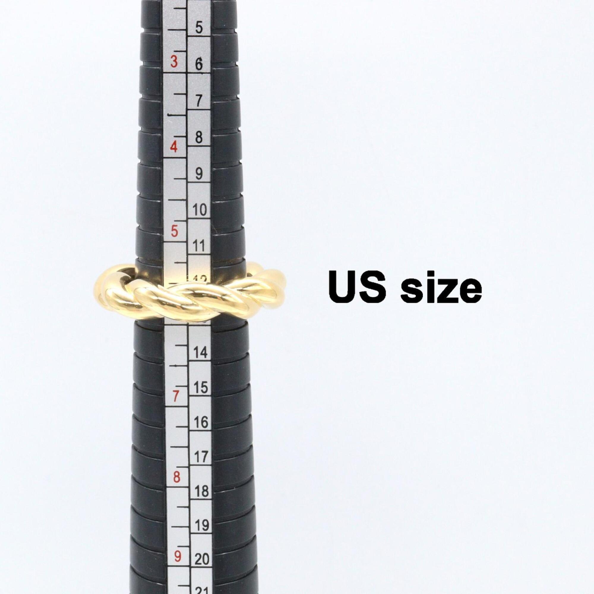 Bottega Veneta Gold Silver 925 Band Ring (Pre-Owned)