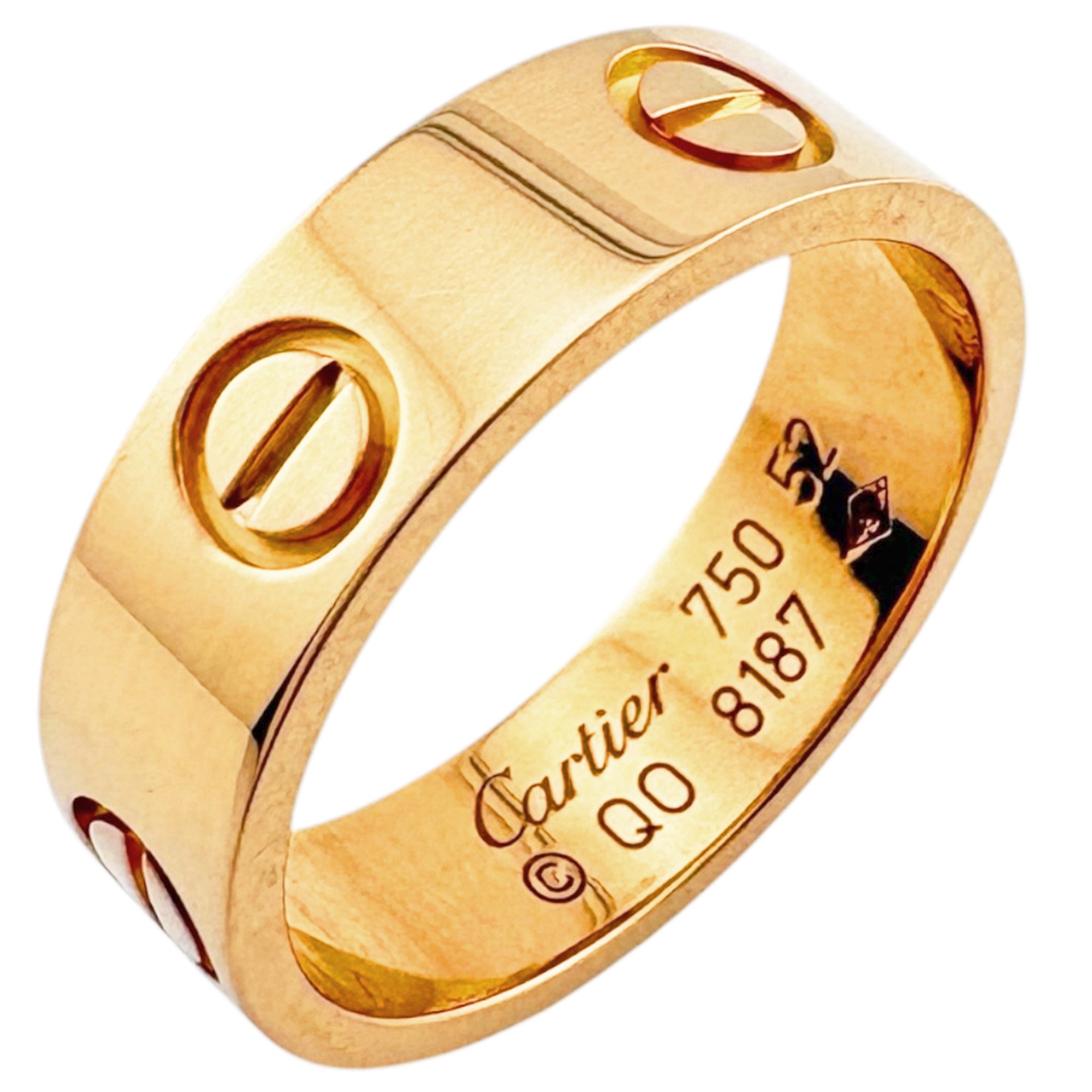 Cartier Love Pink Gold Pink Gold (18K) Band Ring (Pre-Owned)