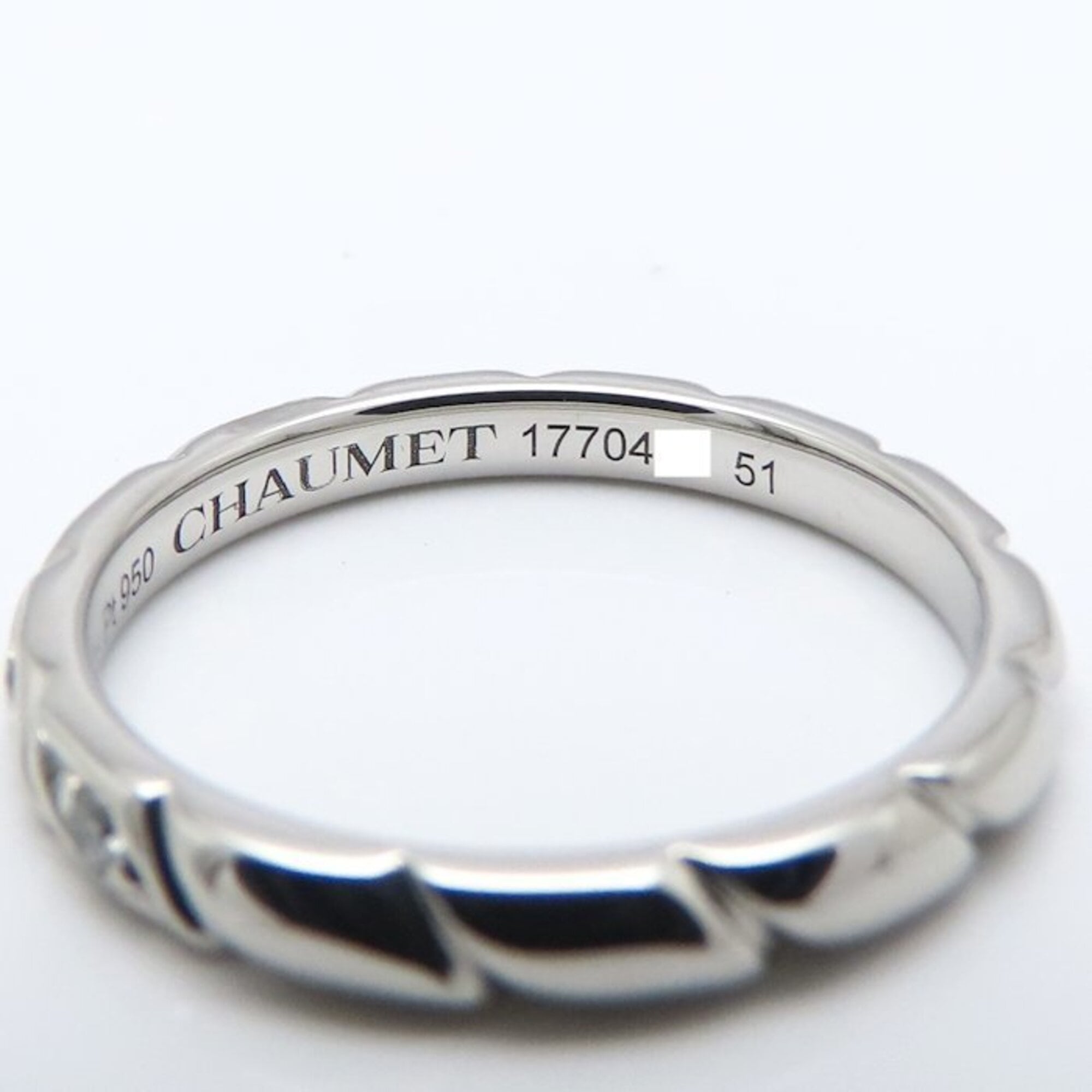 Chaumet Platinum 950 Band Ring (Pre-Owned)