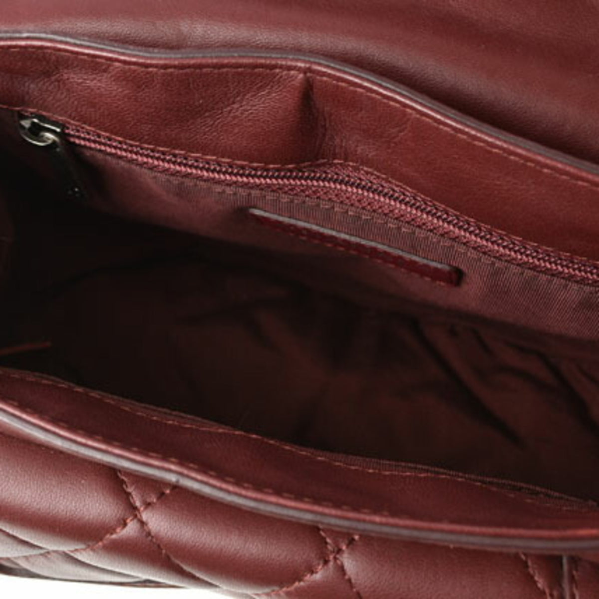 Chanel Bordeaux Saddle Bag Shoulder Bag (Pre-Owned)