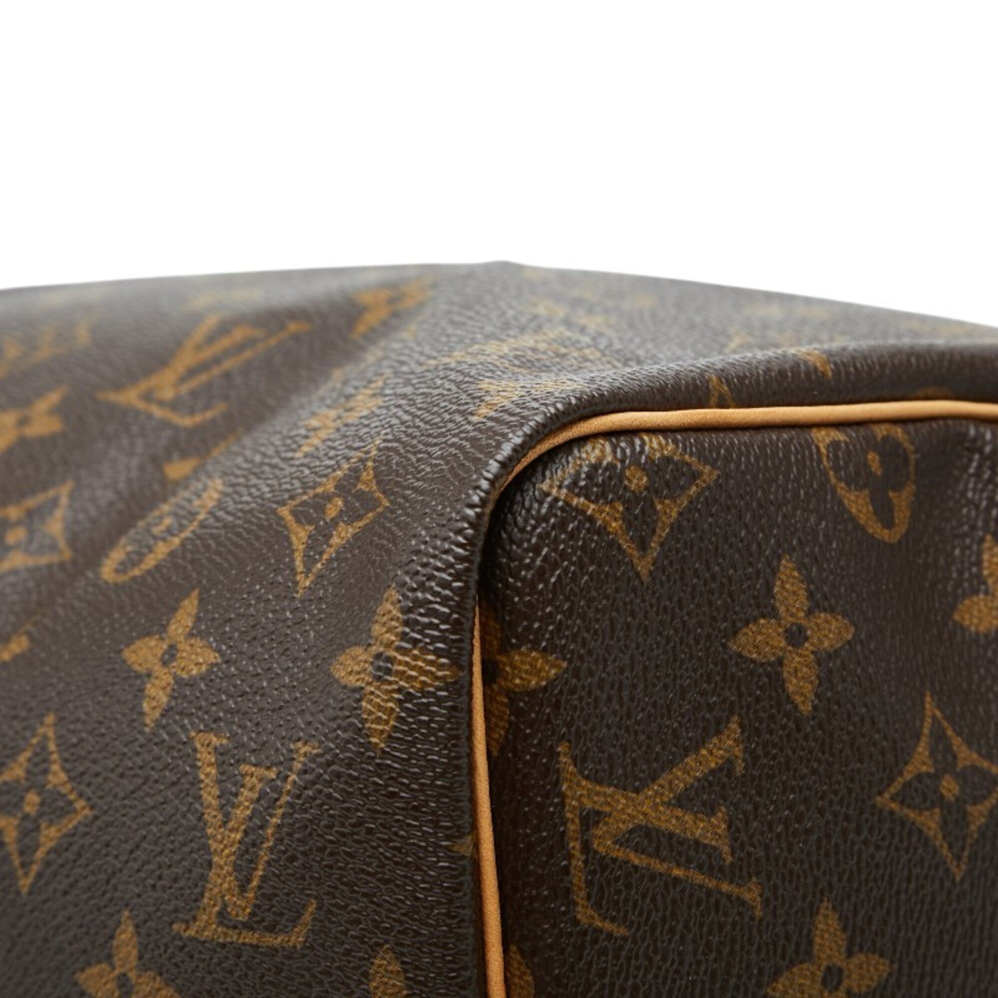 Louis Vuitton Brown Pvc Leather Boston Bag Handbag (Pre-Owned)