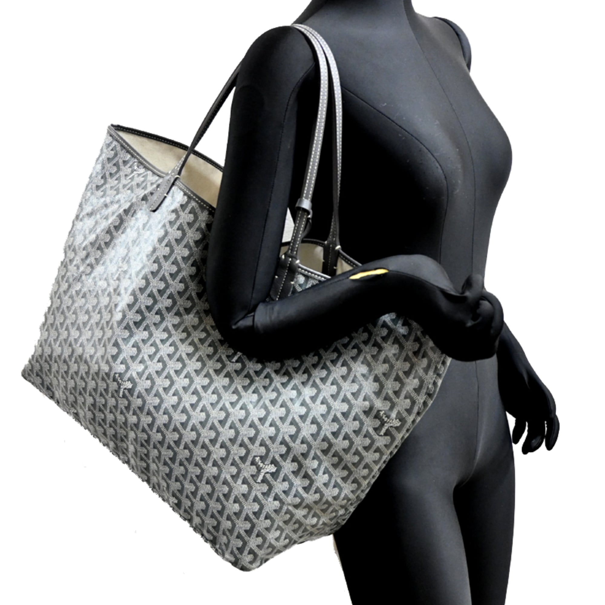 Goyard Gray Coated Canvas Tote Bag (Pre-Owned)