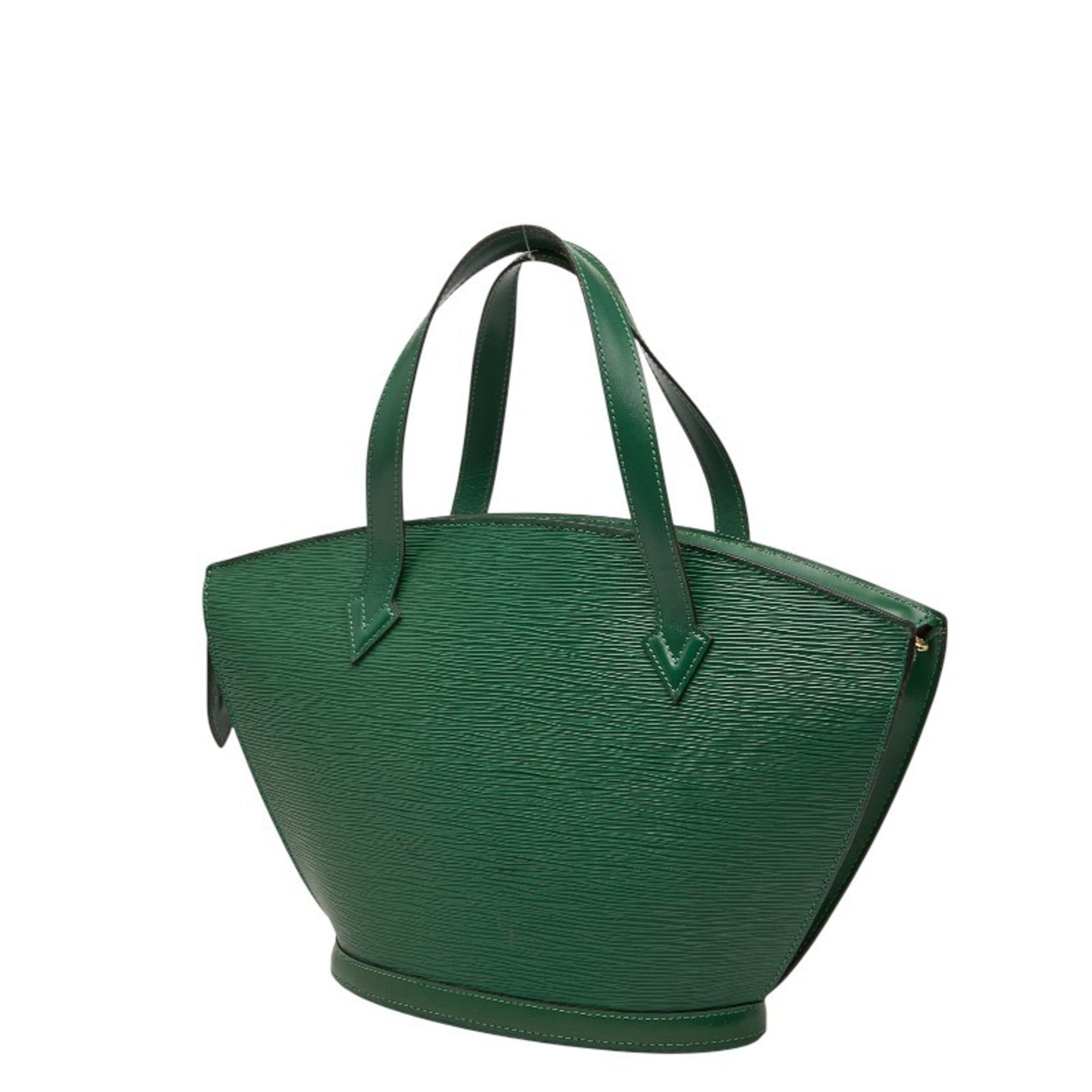 Louis Vuitton Borneo Green Leather Handbag (Pre-Owned)