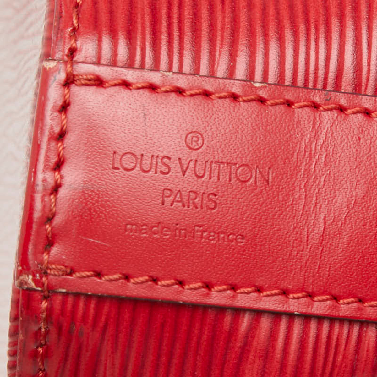 Louis Vuitton Castilian Red Leather Pouch Shoulder Bag (Pre-Owned)