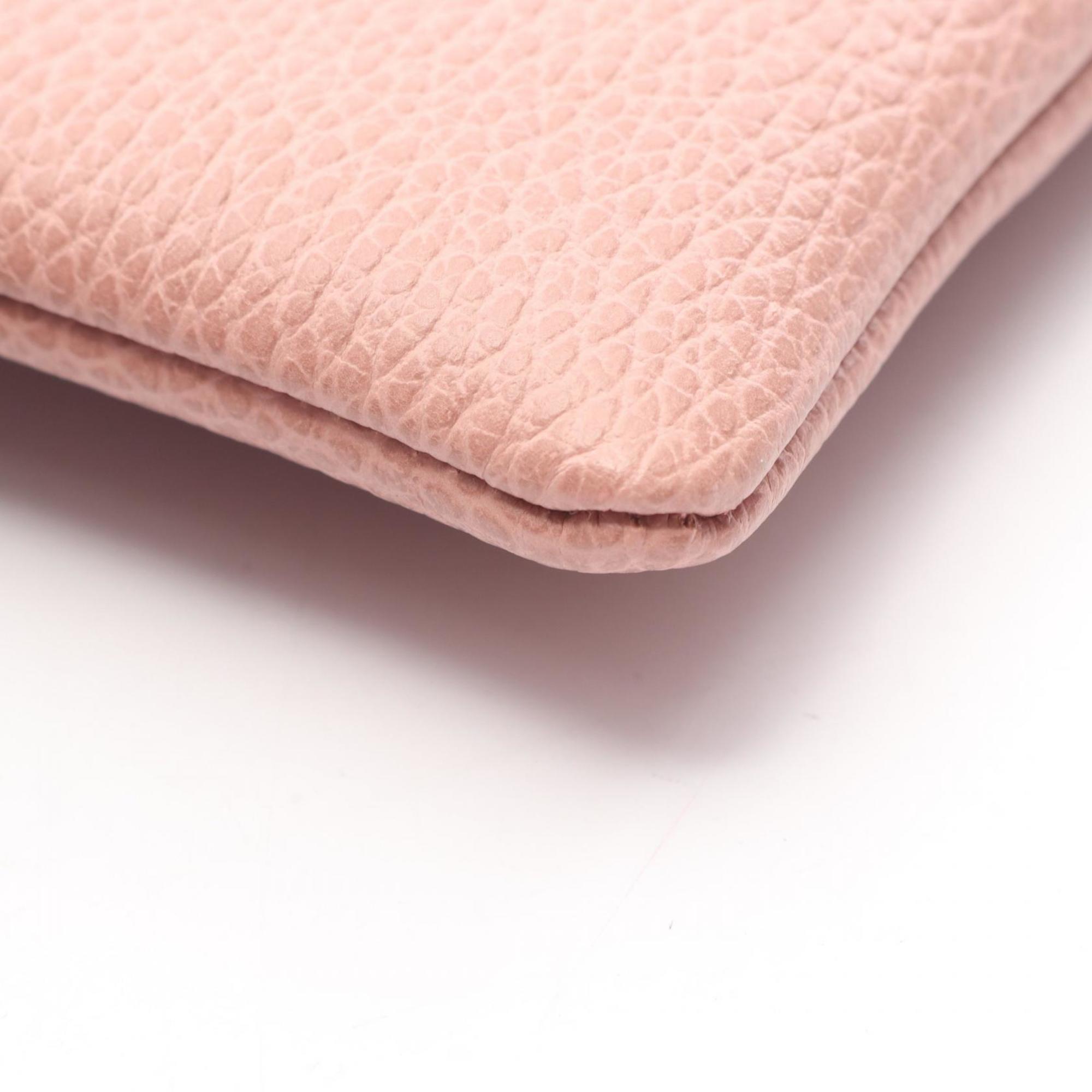 Gucci Pink Leather Clutch Bag (Pre-Owned)