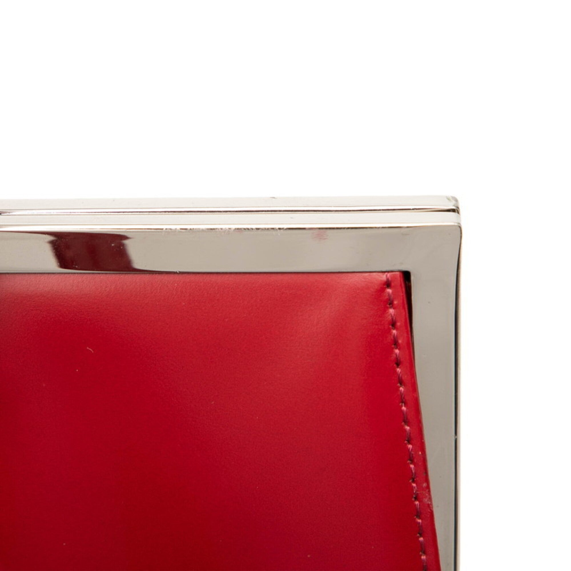 Saint Laurent Red Color Leather Backpack (Pre-Owned)