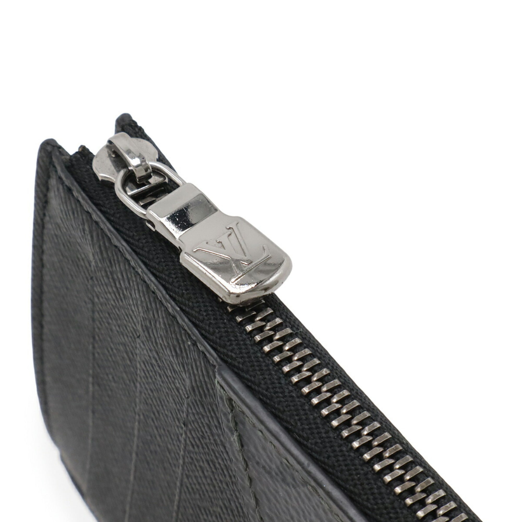 Louis Vuitton Black Gray Monogram Eclipse Coin Purse/Coin Case (Pre-Owned)
