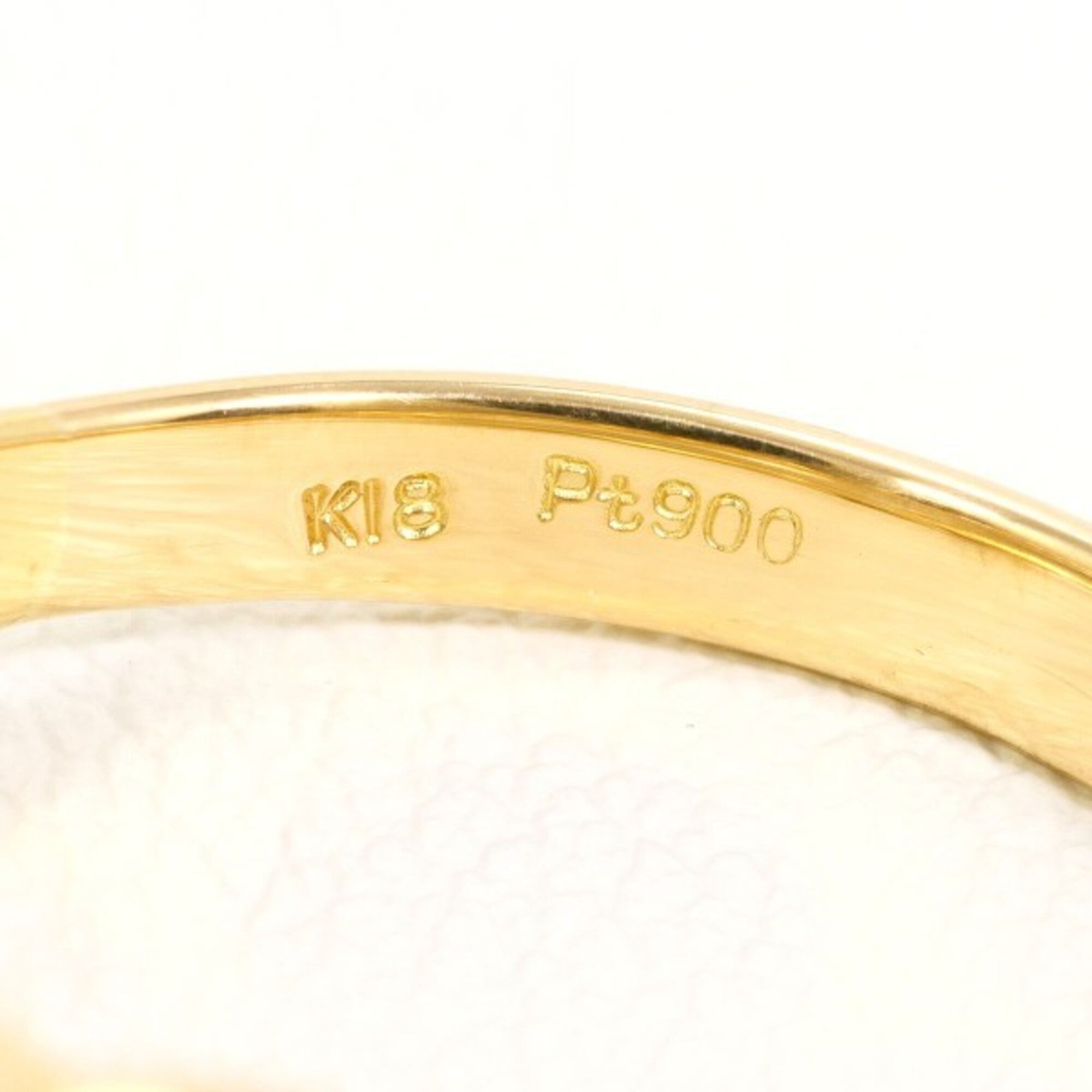 Unbranded Platinum Yellow Gold Yellow Gold (18K) Platinum 900 Band Ring (Pre-Owned)