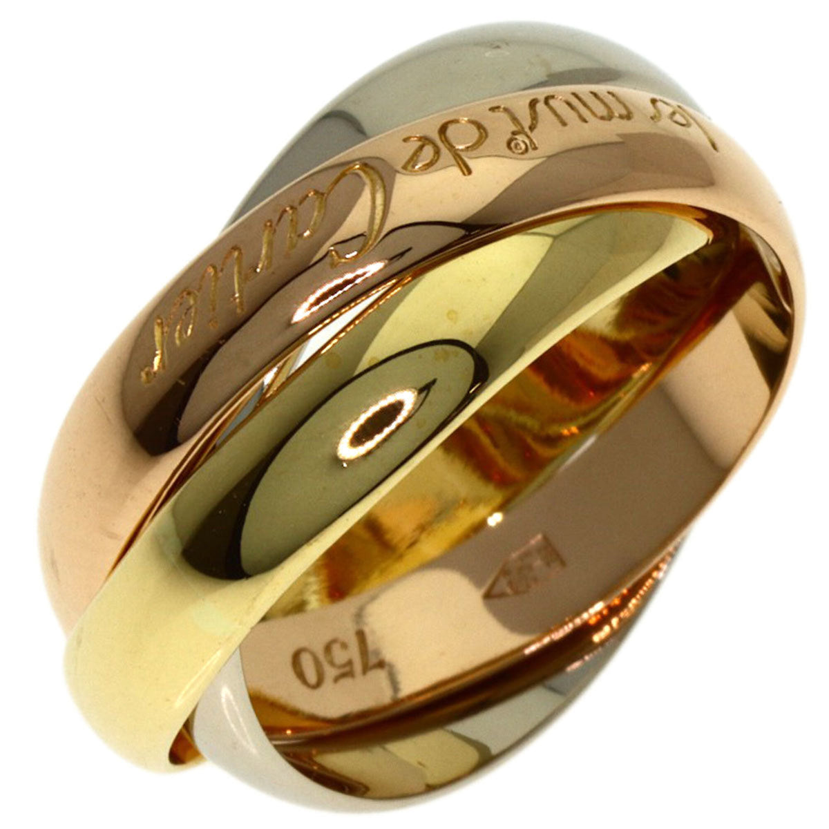 Cartier Trinity Yellow Gold (18K) Pink Gold (18K) White Gold (18K) Band Ring (Pre-Owned)