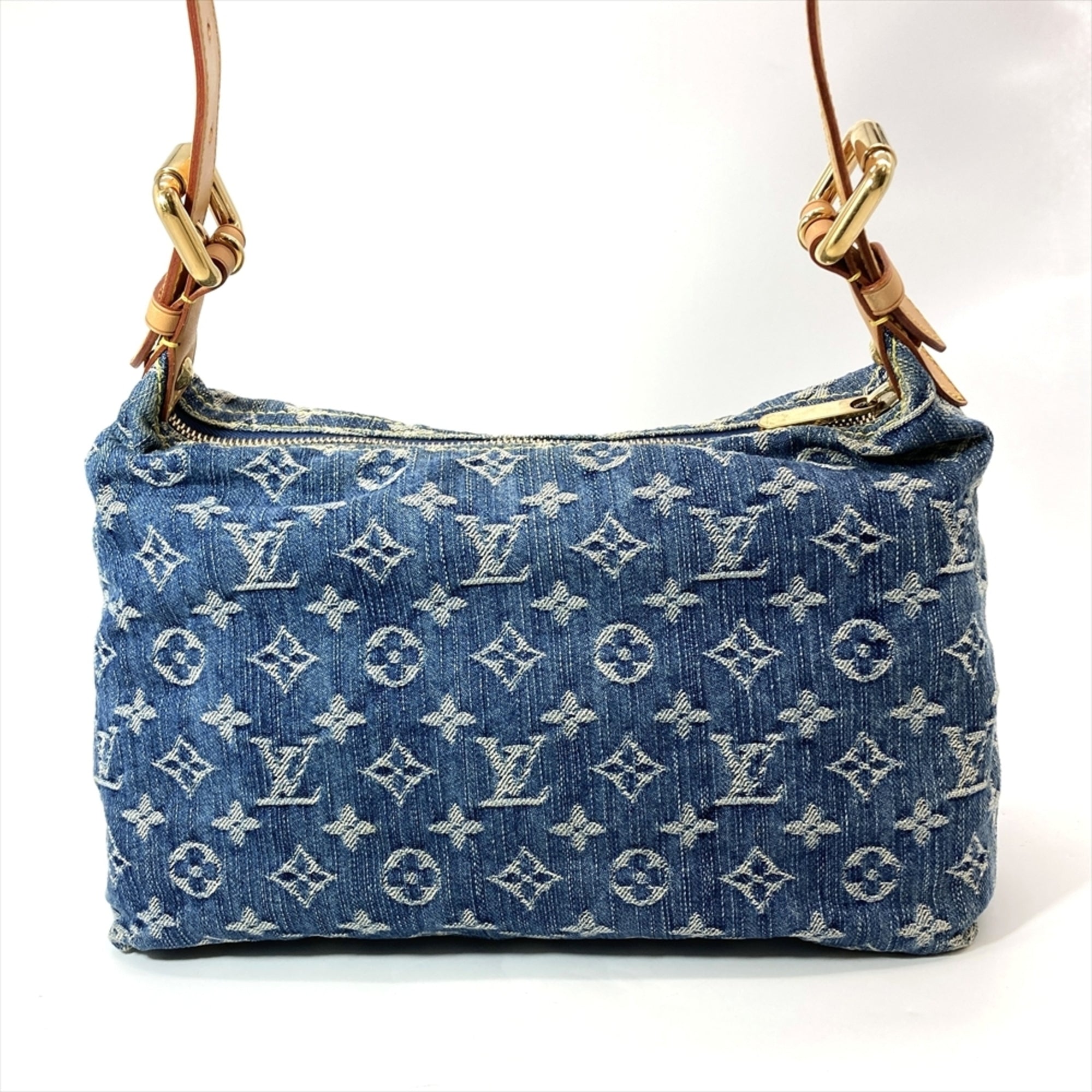 Louis Vuitton Monogram Denim Blue Monogram Denim Shoulder Bag (Pre-Owned)