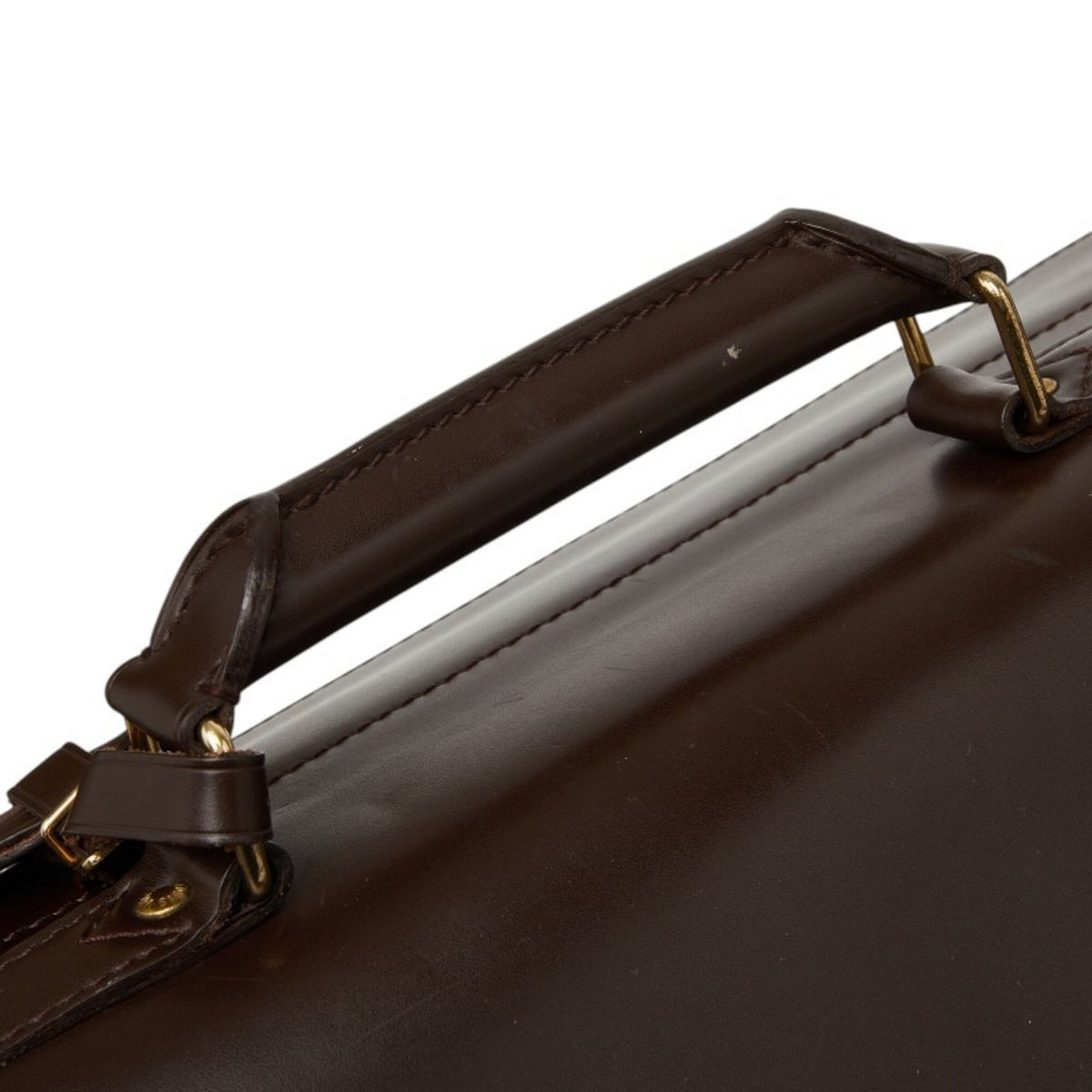 Louis Vuitton Brown Pvc Leather Boston Bag Shoulder Bag (Pre-Owned)