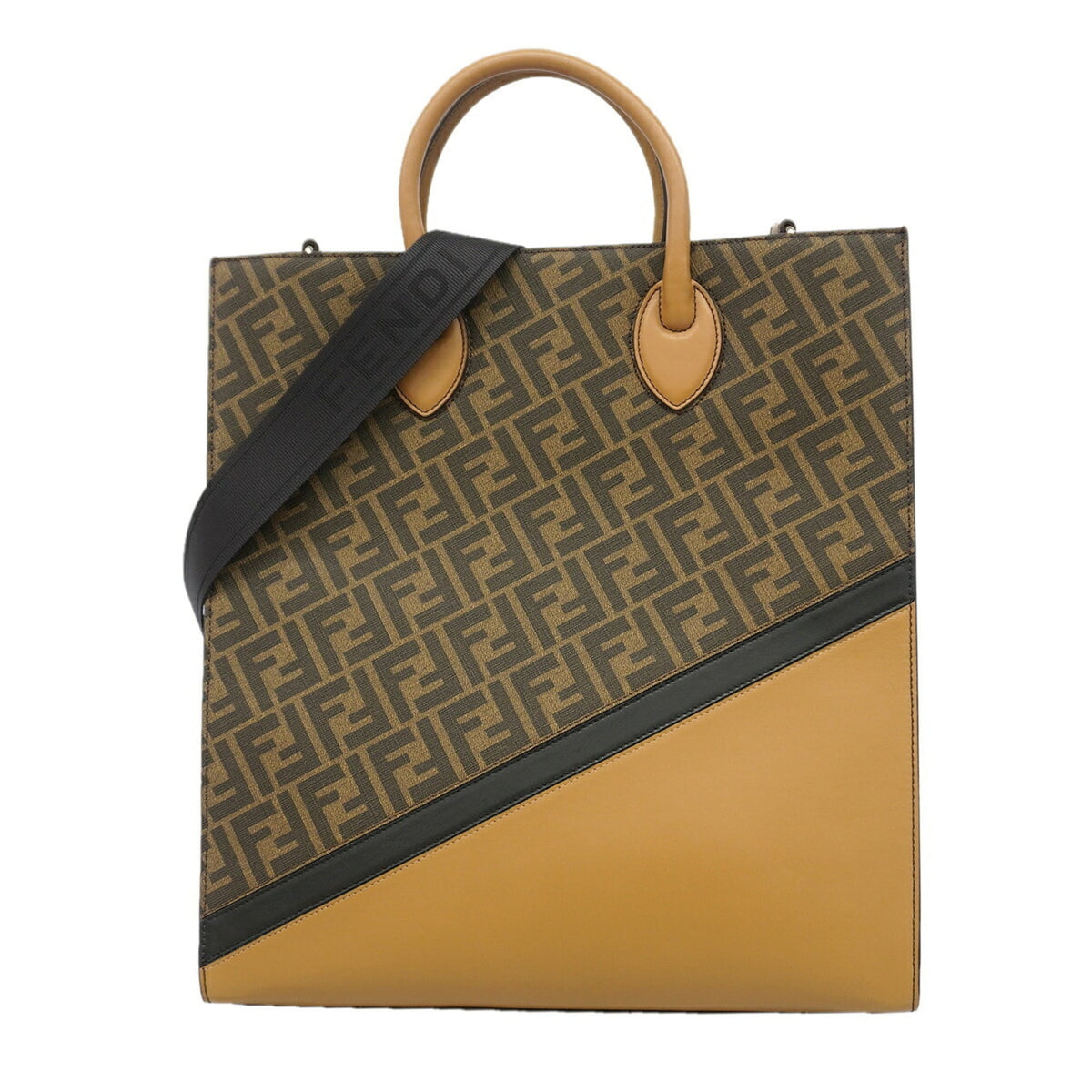 Fendi Brown Pvc Leather Tote Bag (Pre-Owned)