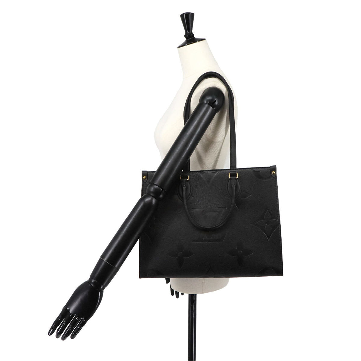 Louis Vuitton Noir Monogram Empreinte Leather Handbag Tote Bag (Pre-Owned)