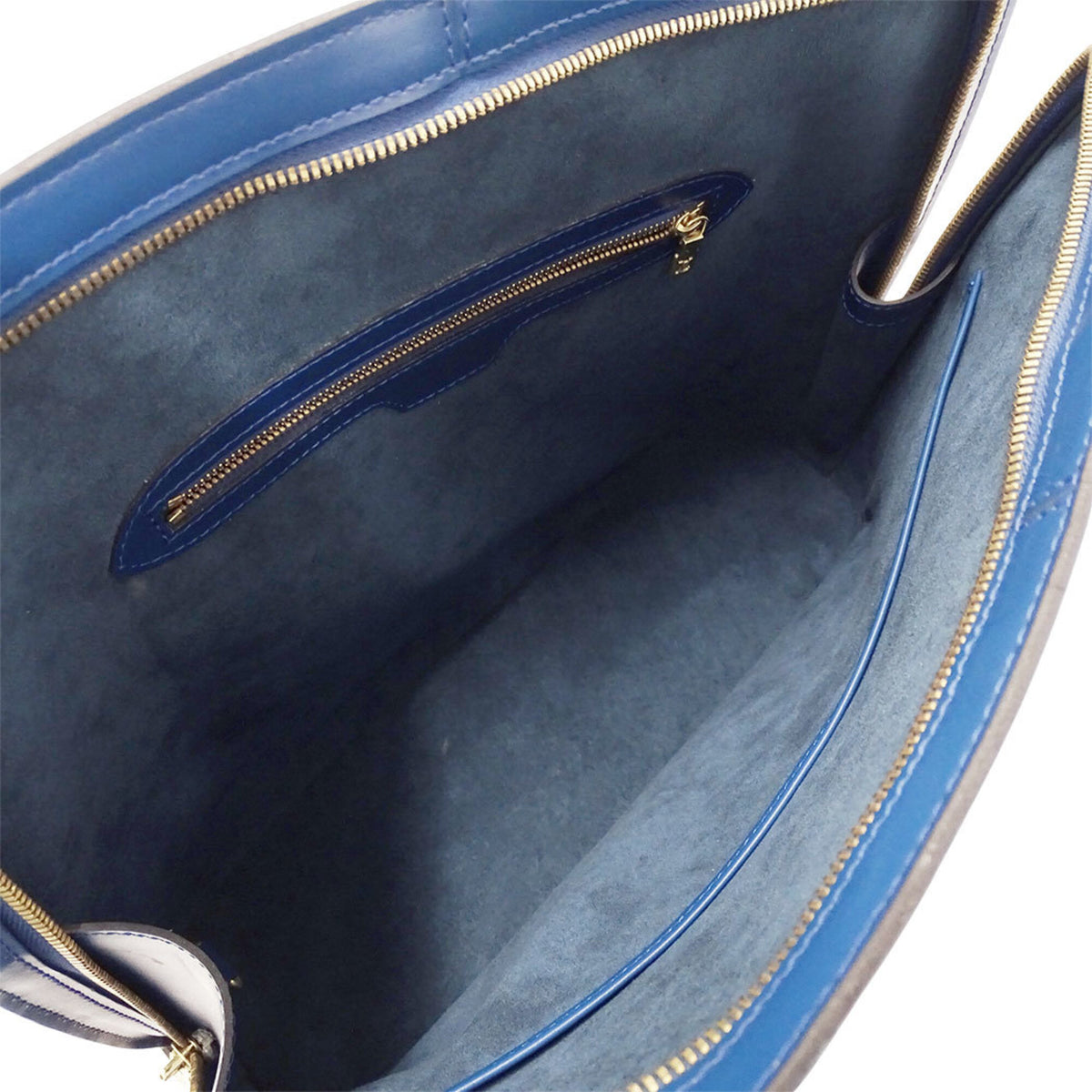 Louis Vuitton Toledo Blue Epi Leather Handbag Shoulder Bag Tote Bag (Pre-Owned)