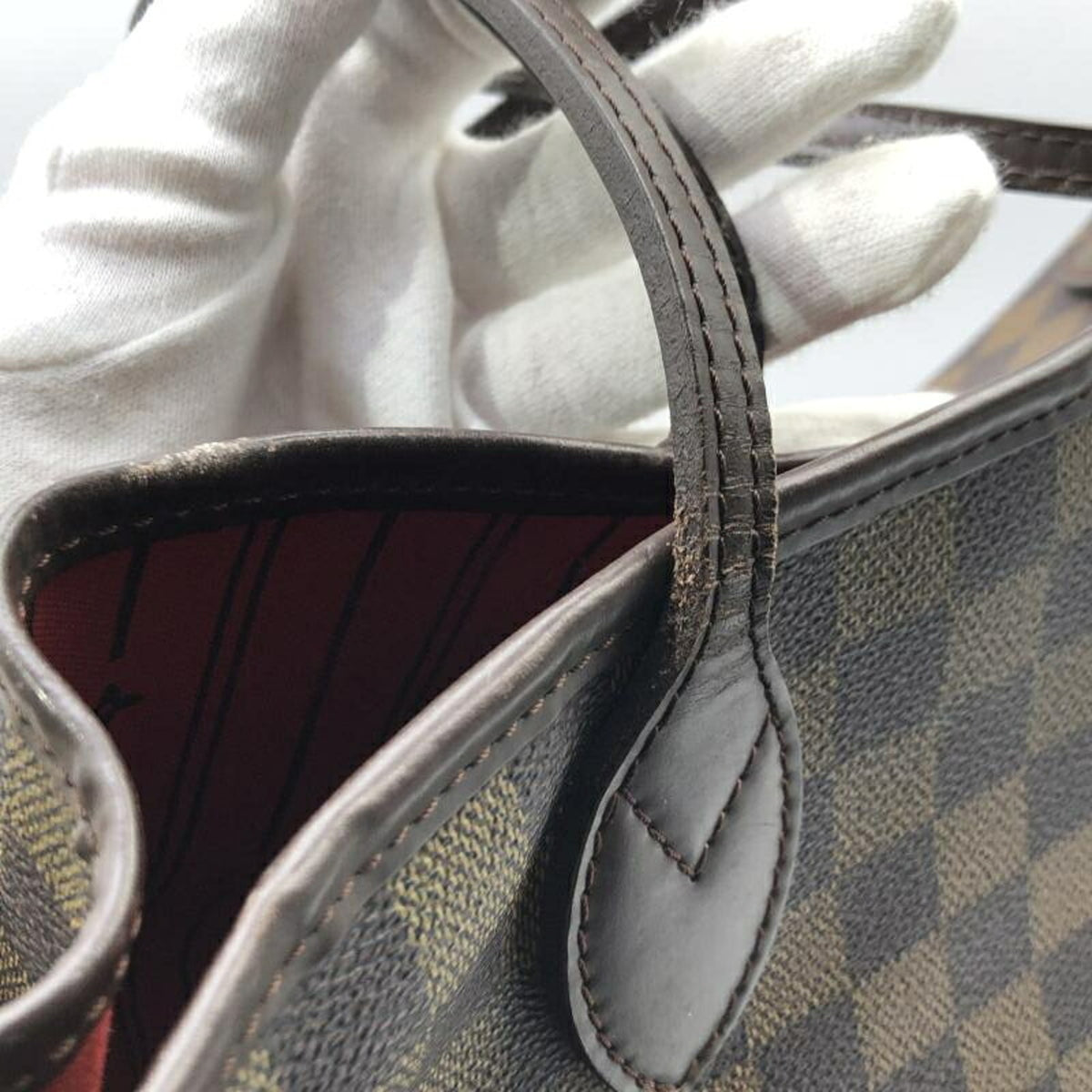 Louis Vuitton Brown Damier Canvas Tote Bag (Pre-Owned)