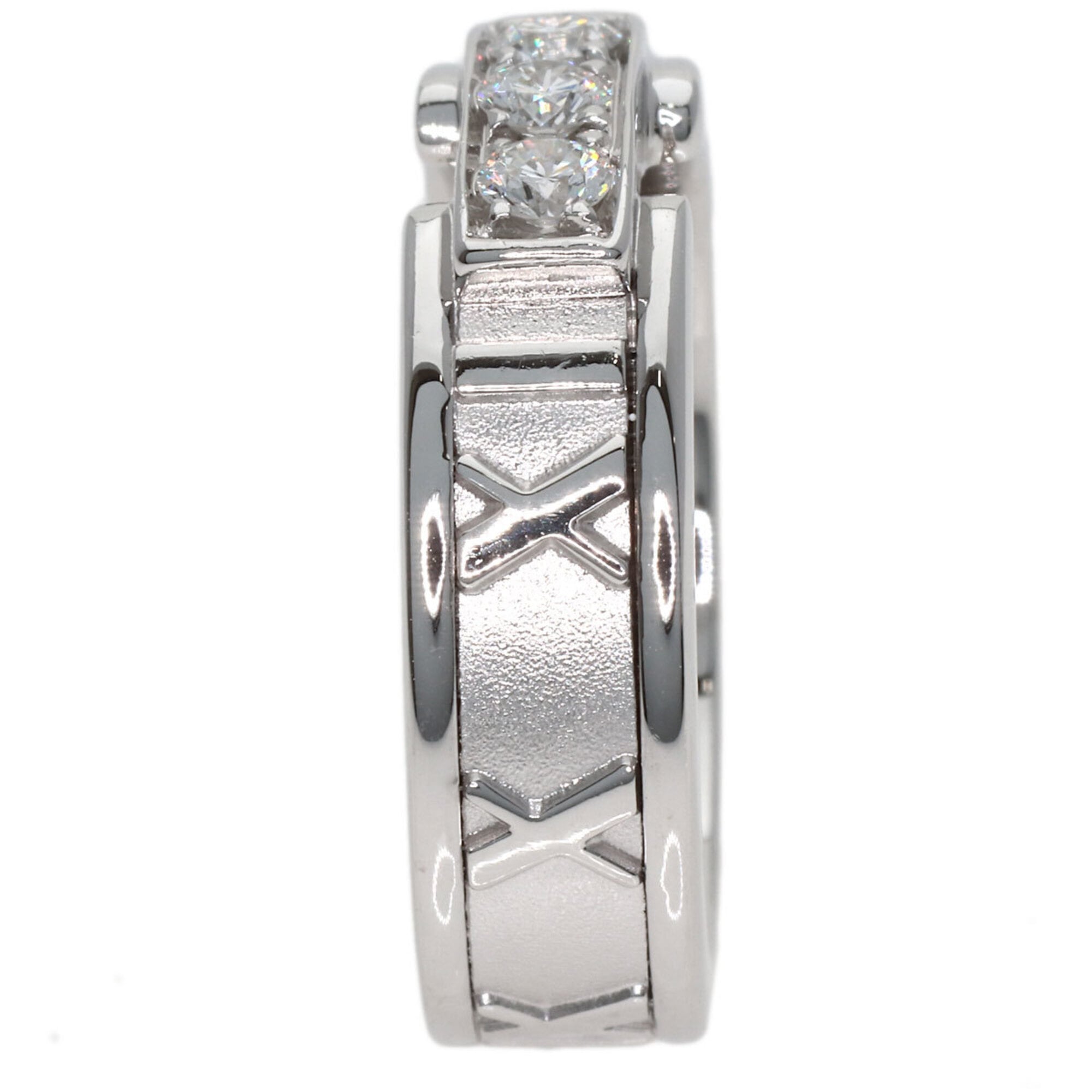 Tiffany Atlas White Gold (18K) Band Ring (Pre-Owned)