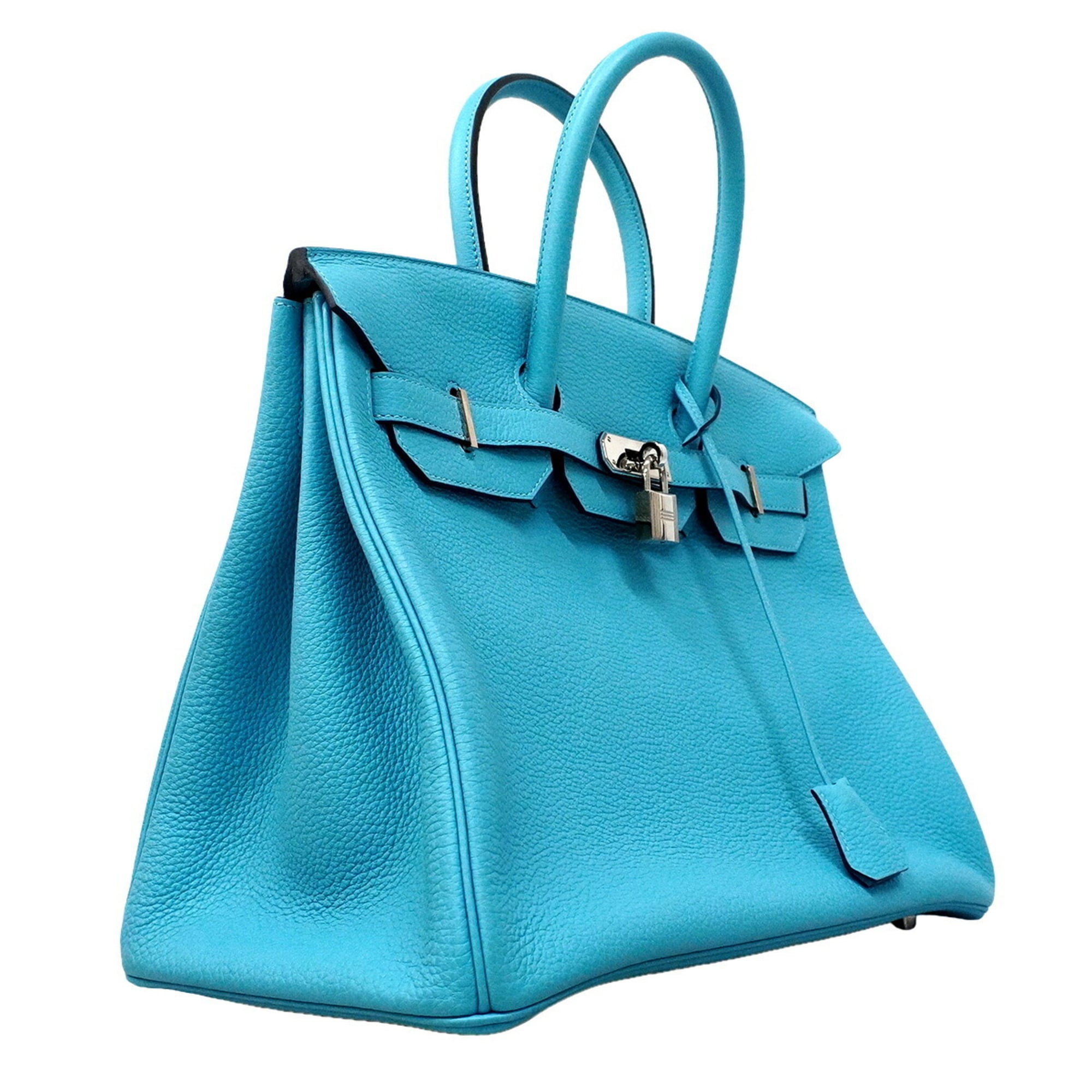 Hermes Turquoise Togo Leather Handbag (Pre-Owned)