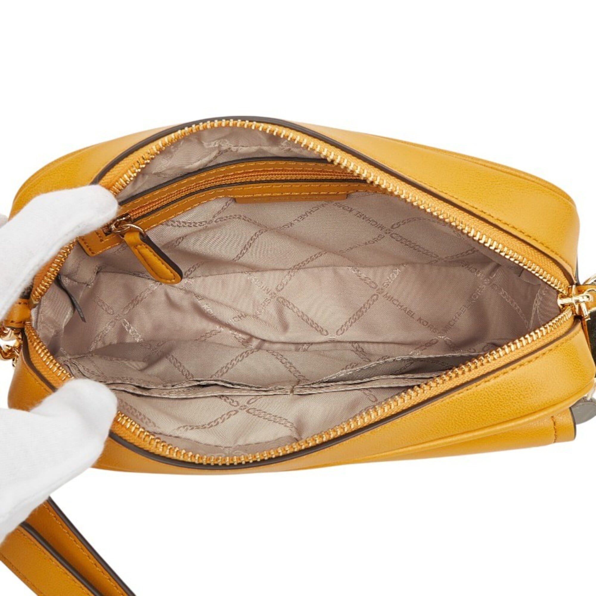 Michael Kors Yellow Leather Shoulder Bag (Pre-Owned)