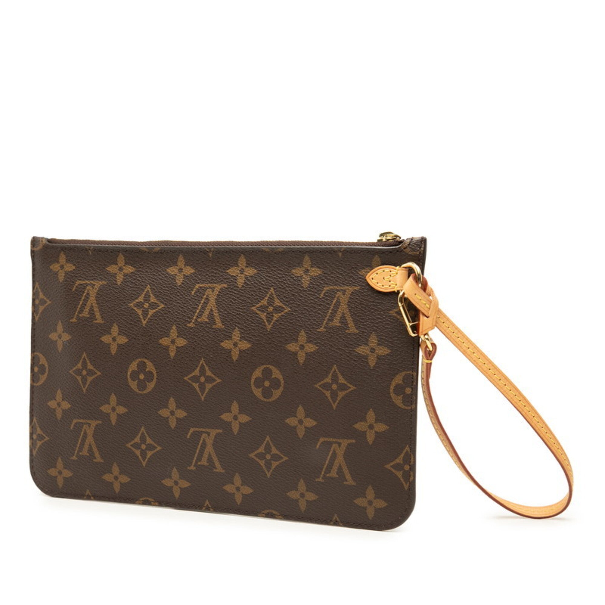 Louis Vuitton Brown Monogram Monogram Pvc Leather Handbag Pouch (Pre-Owned)