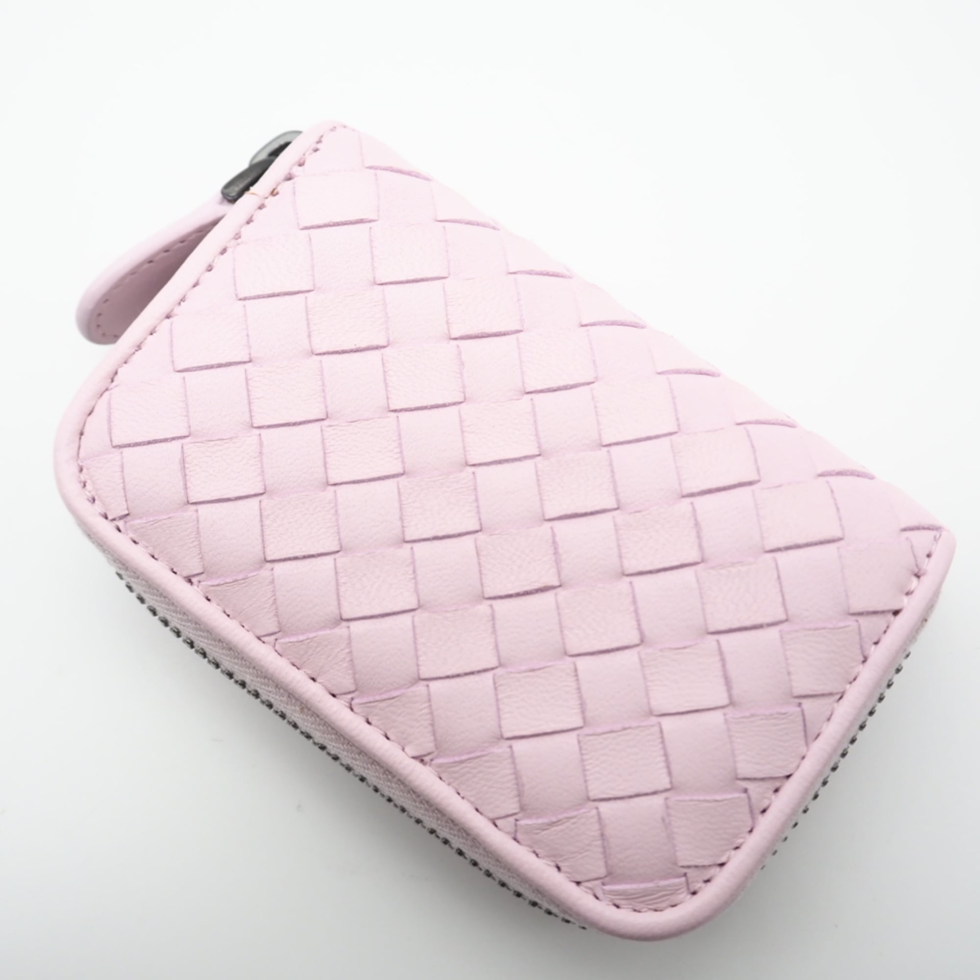 Bottega Veneta Pink Leather Coin Purse/Coin Case (Pre-Owned)